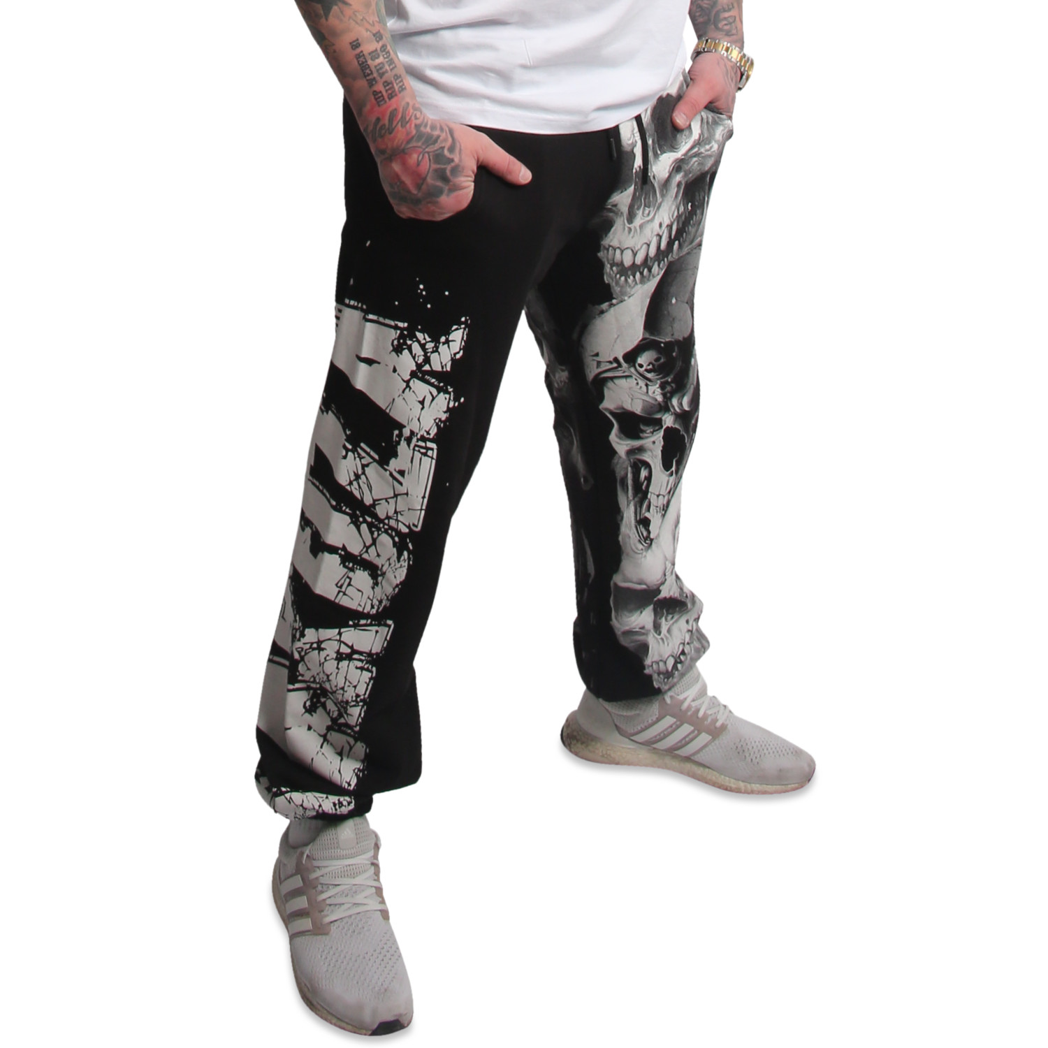 Yakuza pánské tepláky Mouth Loose Joggers black 2XL