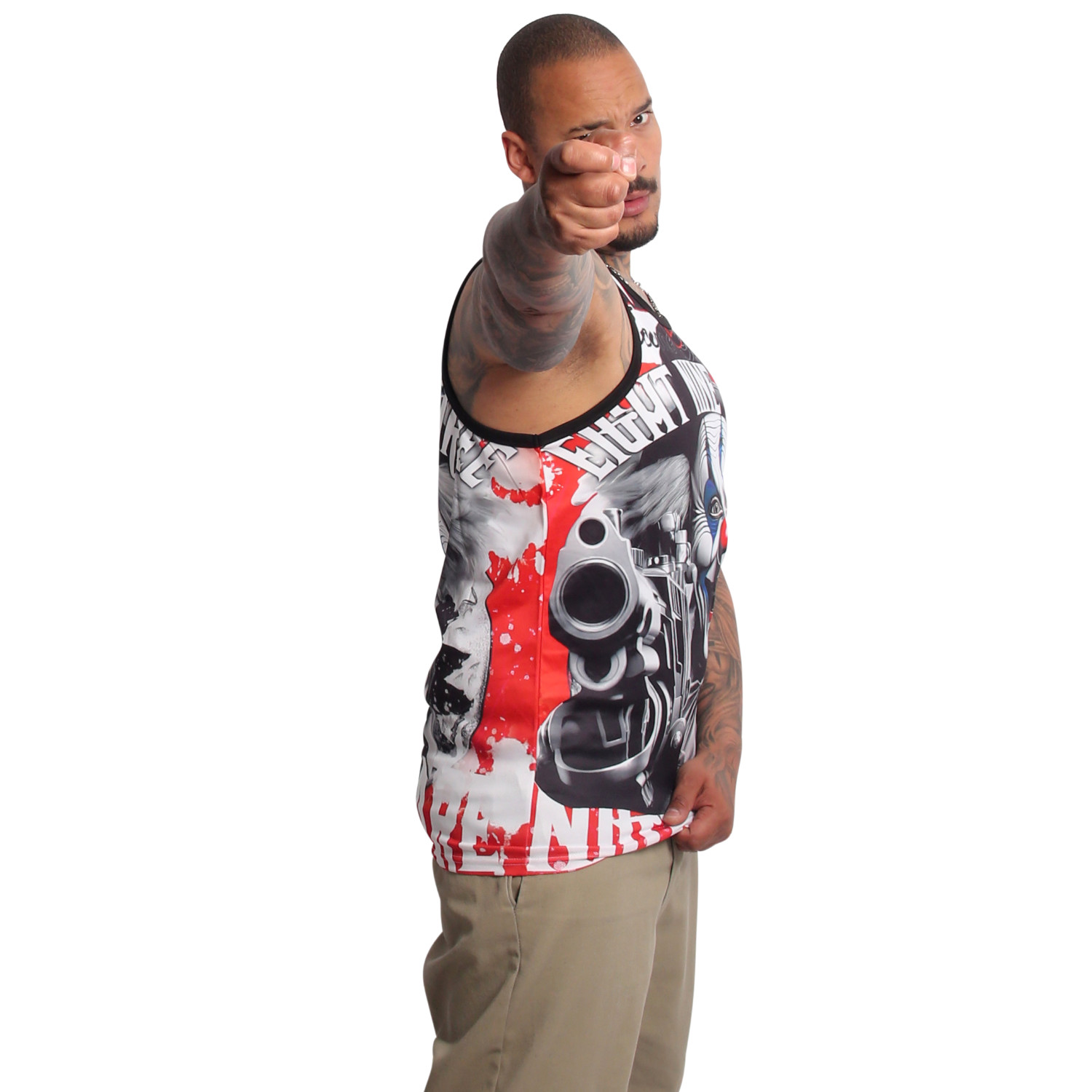 Yakuza pánské tílko Welcome Mesh Tanktop colorful M