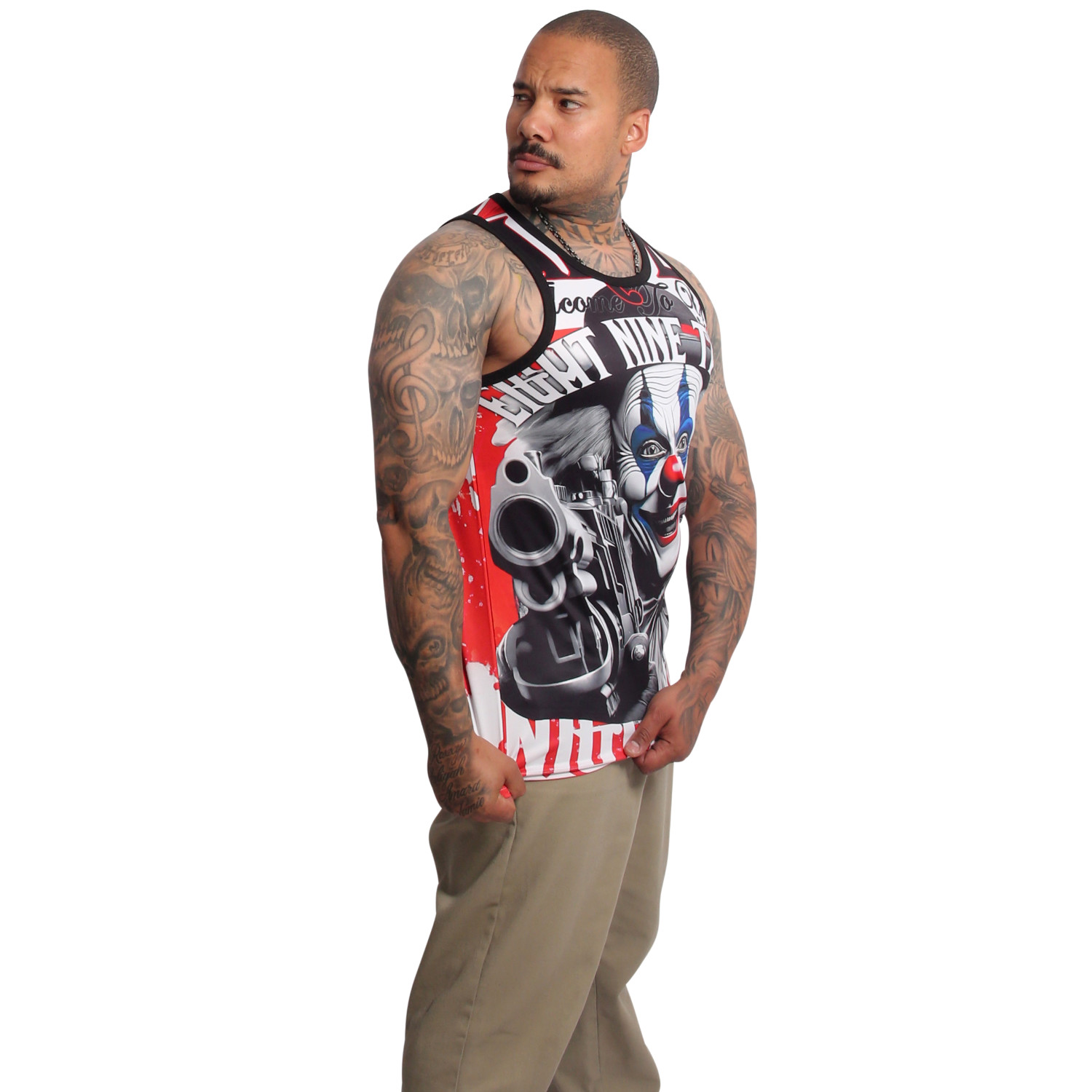 Yakuza pánské tílko Welcome Mesh Tanktop colorful M