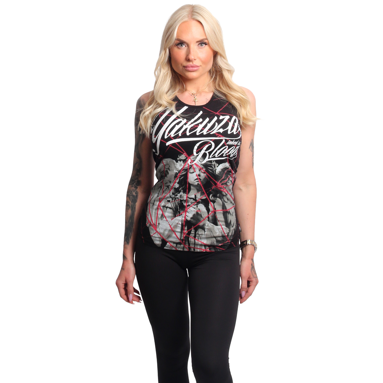 Yakuza dámské tílko Inked String Tanktop black XL