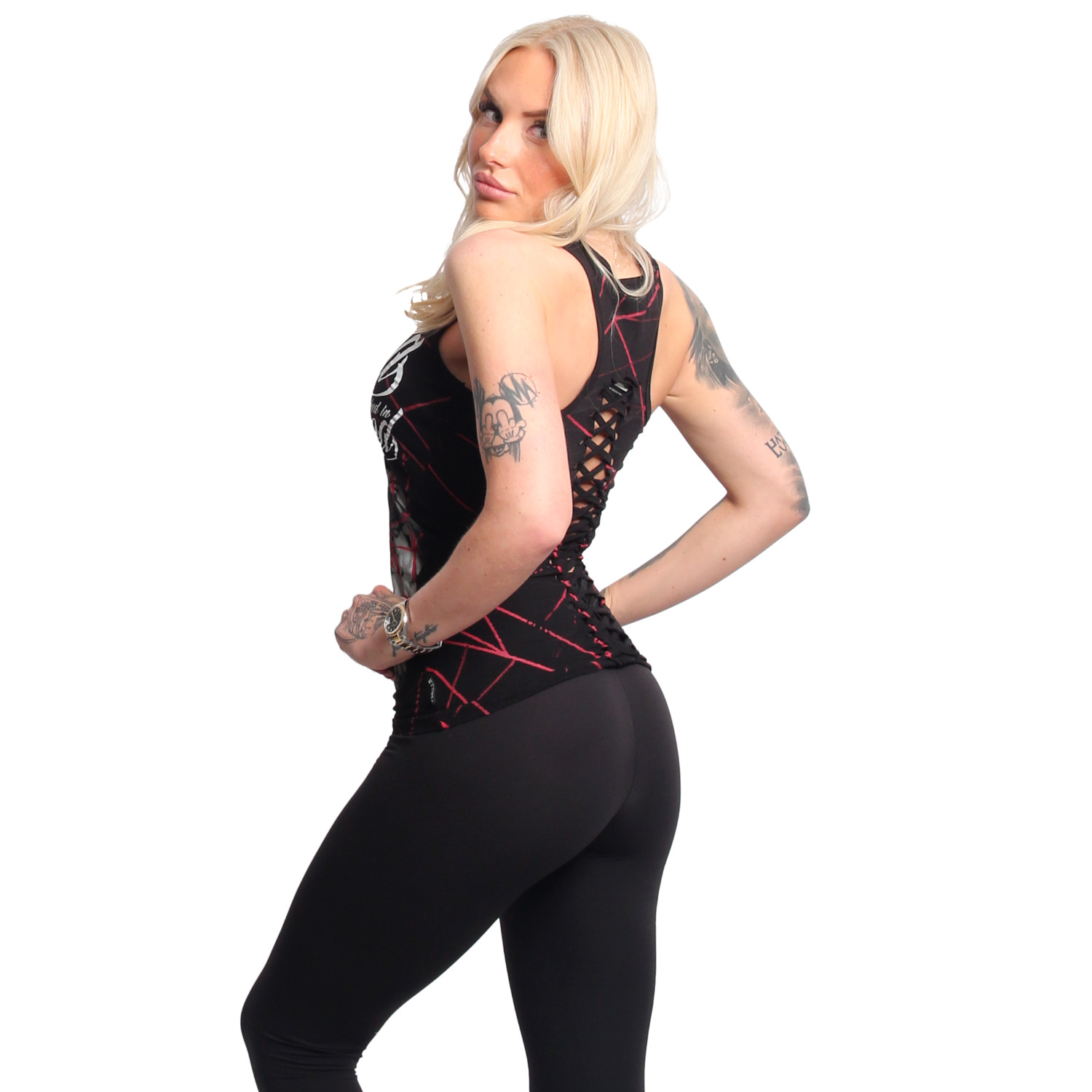 Yakuza dámské tílko Inked String Tanktop black XL