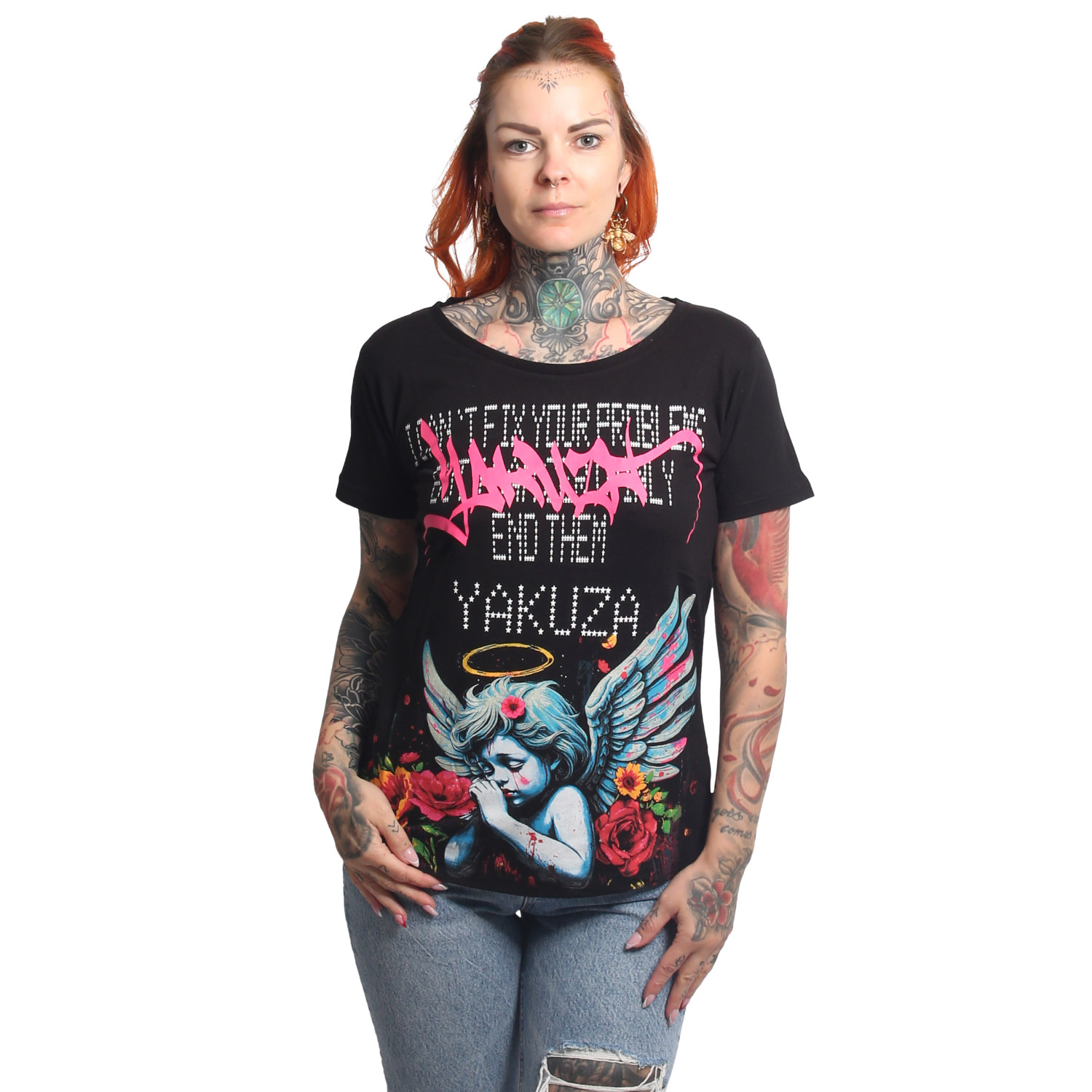 Yakuza dámské tílko Problems Curved Crew Neck T-Shirt