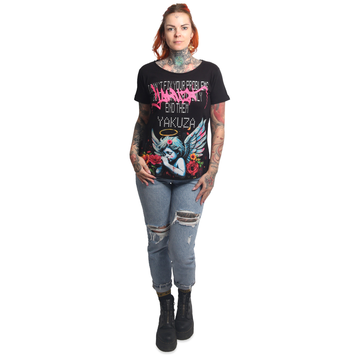 Yakuza dámské tílko Problems Curved Crew Neck T-Shirt