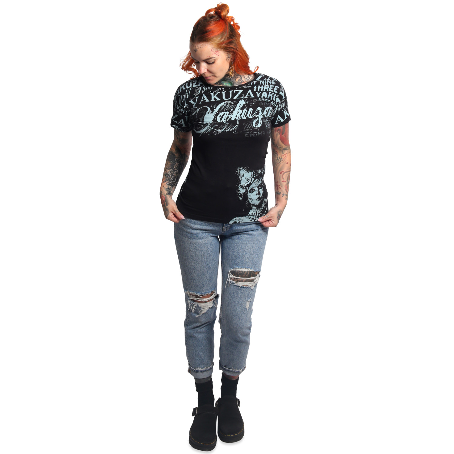 Yakuza dámské tílko Catz Urban Crew Neck T-Shirt black L