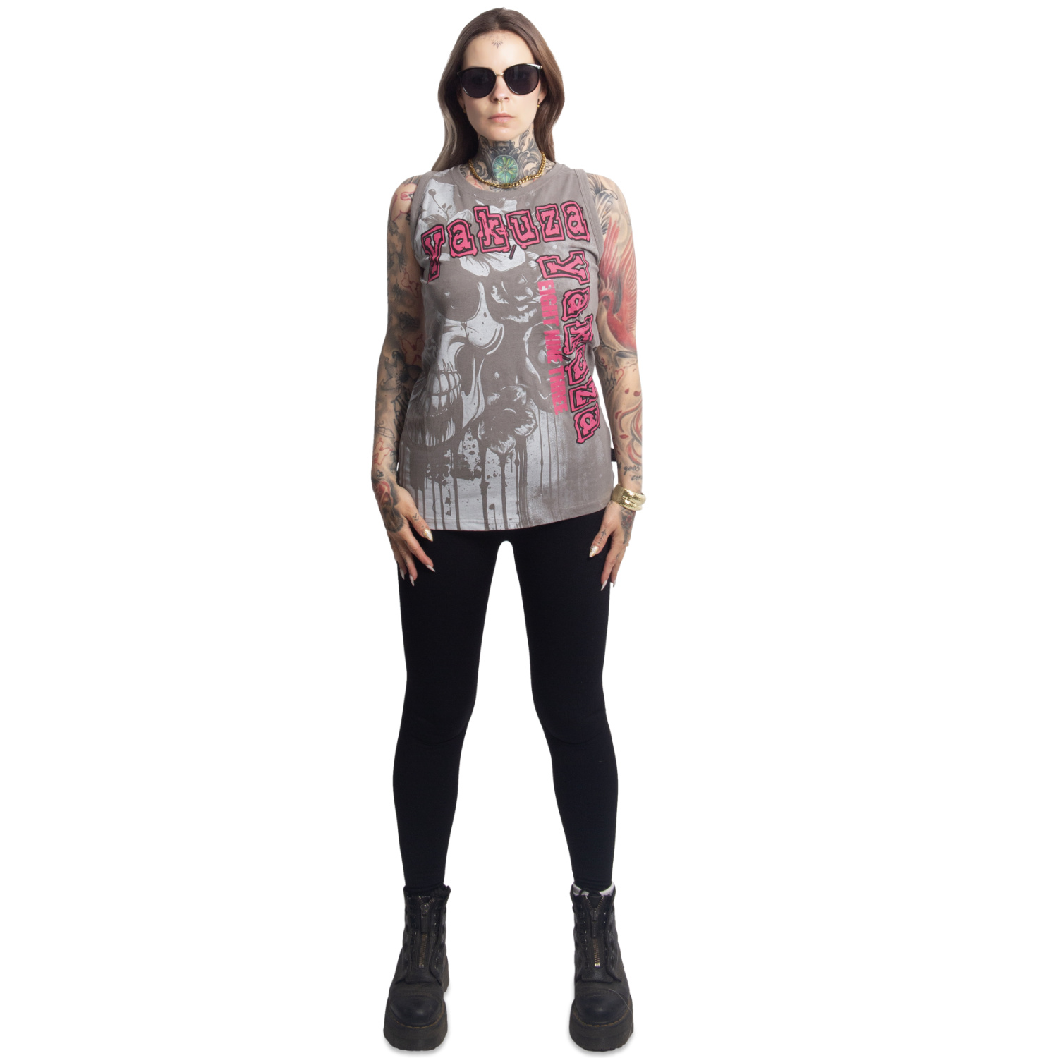 Yakuza dámské tílko Death Bloom Urban Tank Shirt steel/gray L