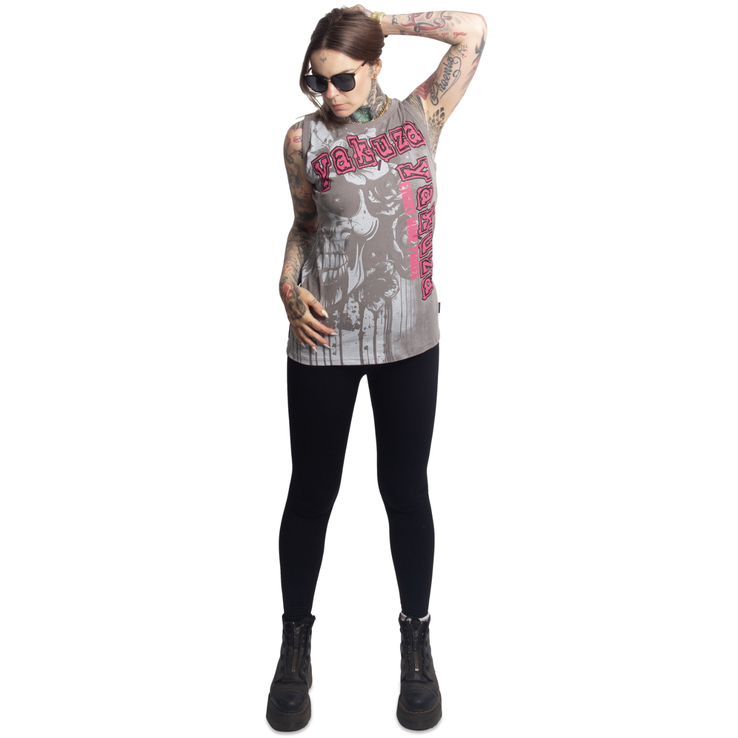 Yakuza dámské tílko Death Bloom Urban Tank Shirt steel/gray L