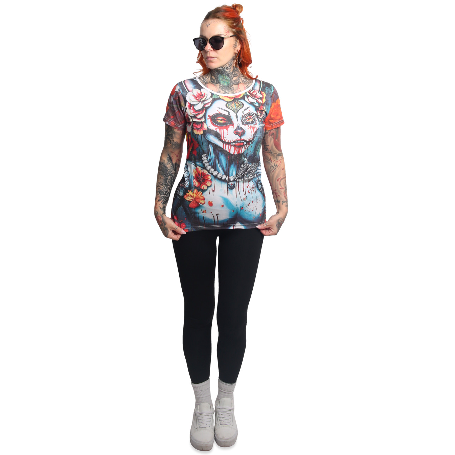 Yakuza dámské tílko Senora Long Tail T-Shirt colorful 2XL