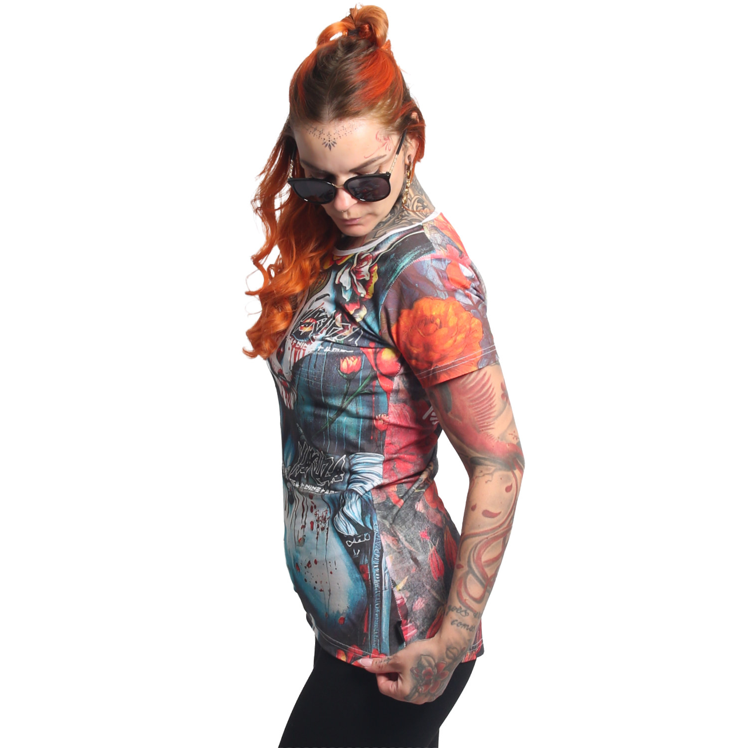Yakuza dámské tílko Senora Long Tail T-Shirt colorful 2XL