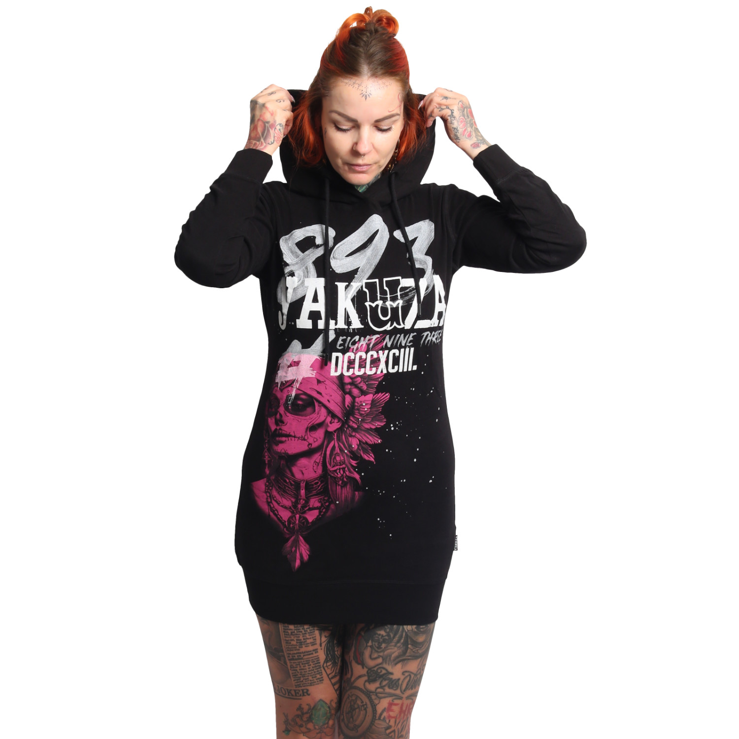 Yakuza dámské šaty Gipsy Lite Hoodie Dress black XS
