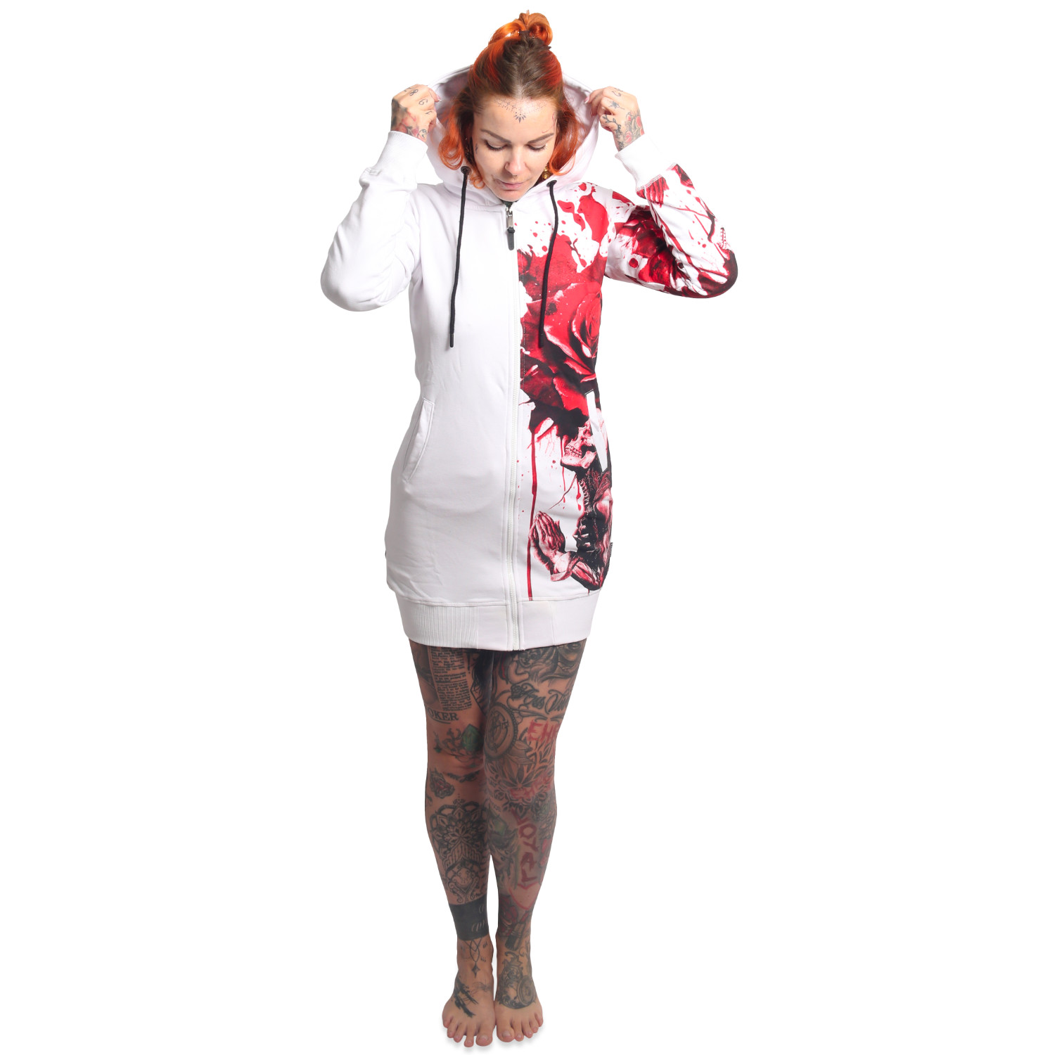 Yakuza dámská mikina na zip Pray Long Zip Hoodie