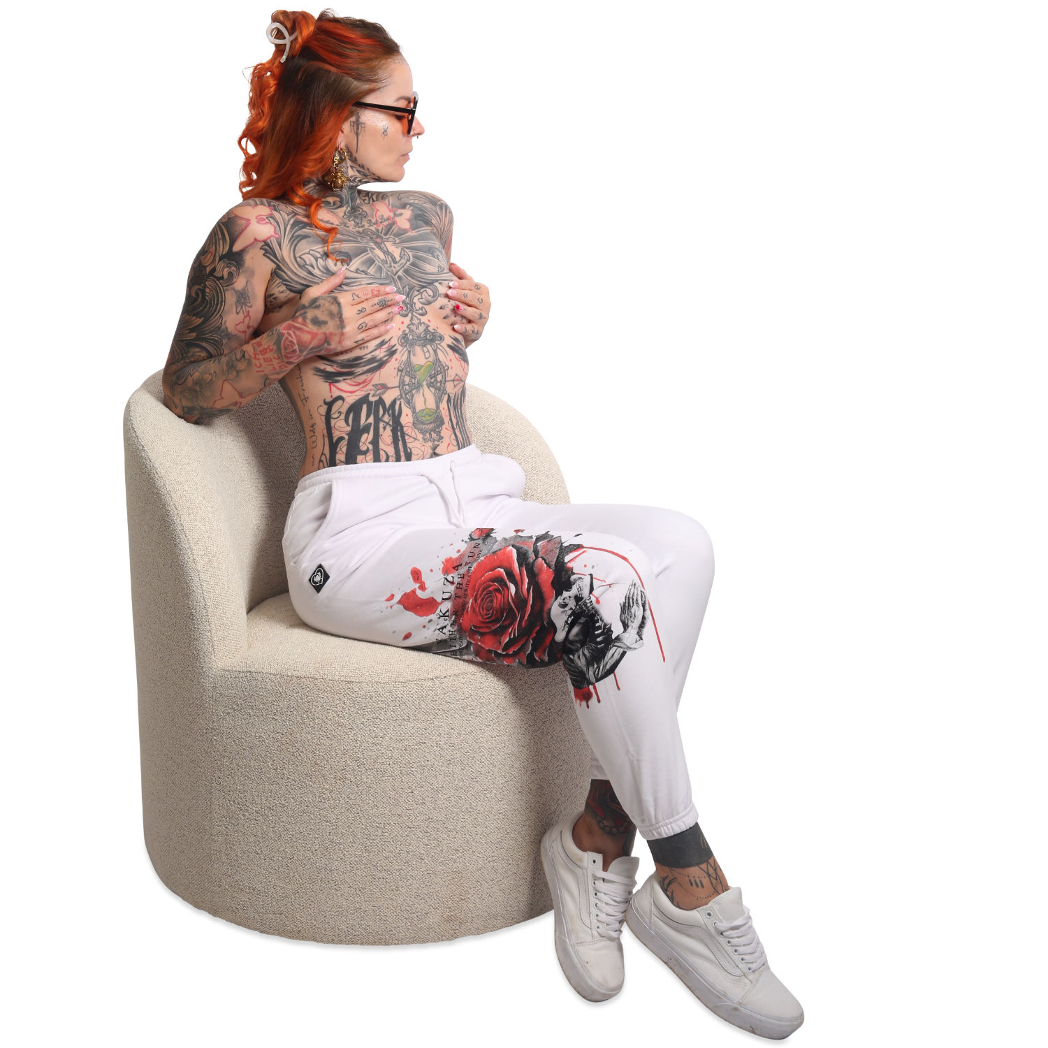 Yakuza dámské tepláky Pray Loose Joggers