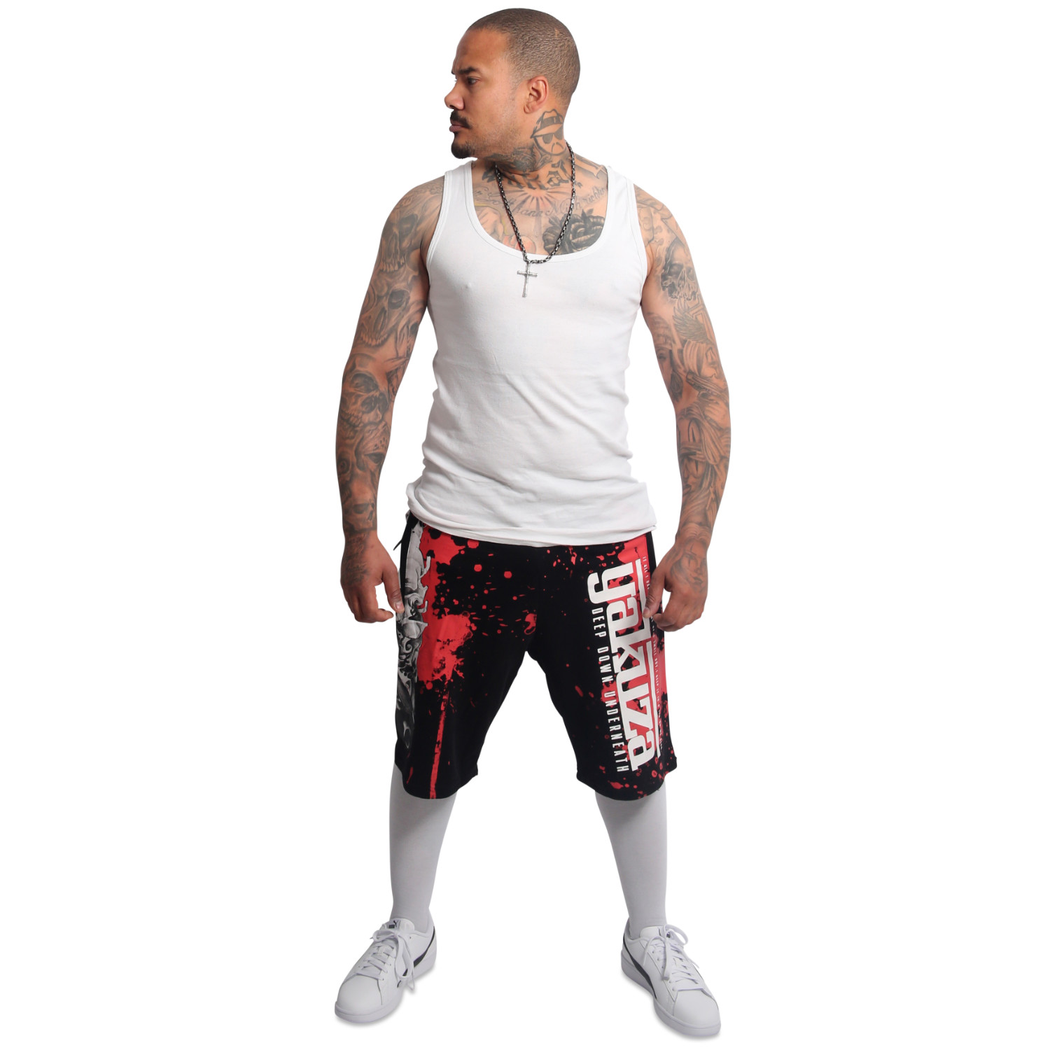 Yakuza pánské šortky Deep Down Sweat Shorts black 2XL