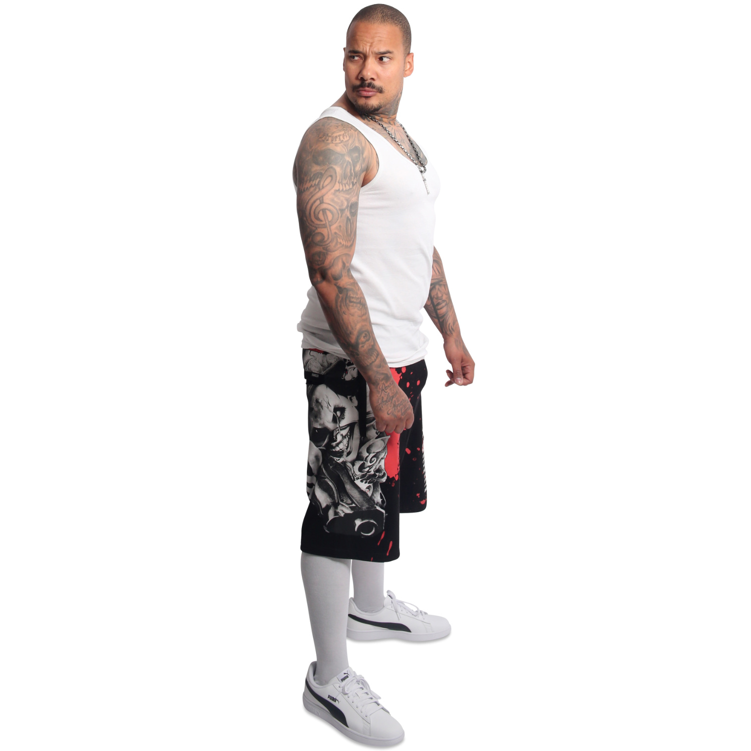 Yakuza pánské šortky Deep Down Sweat Shorts black 2XL