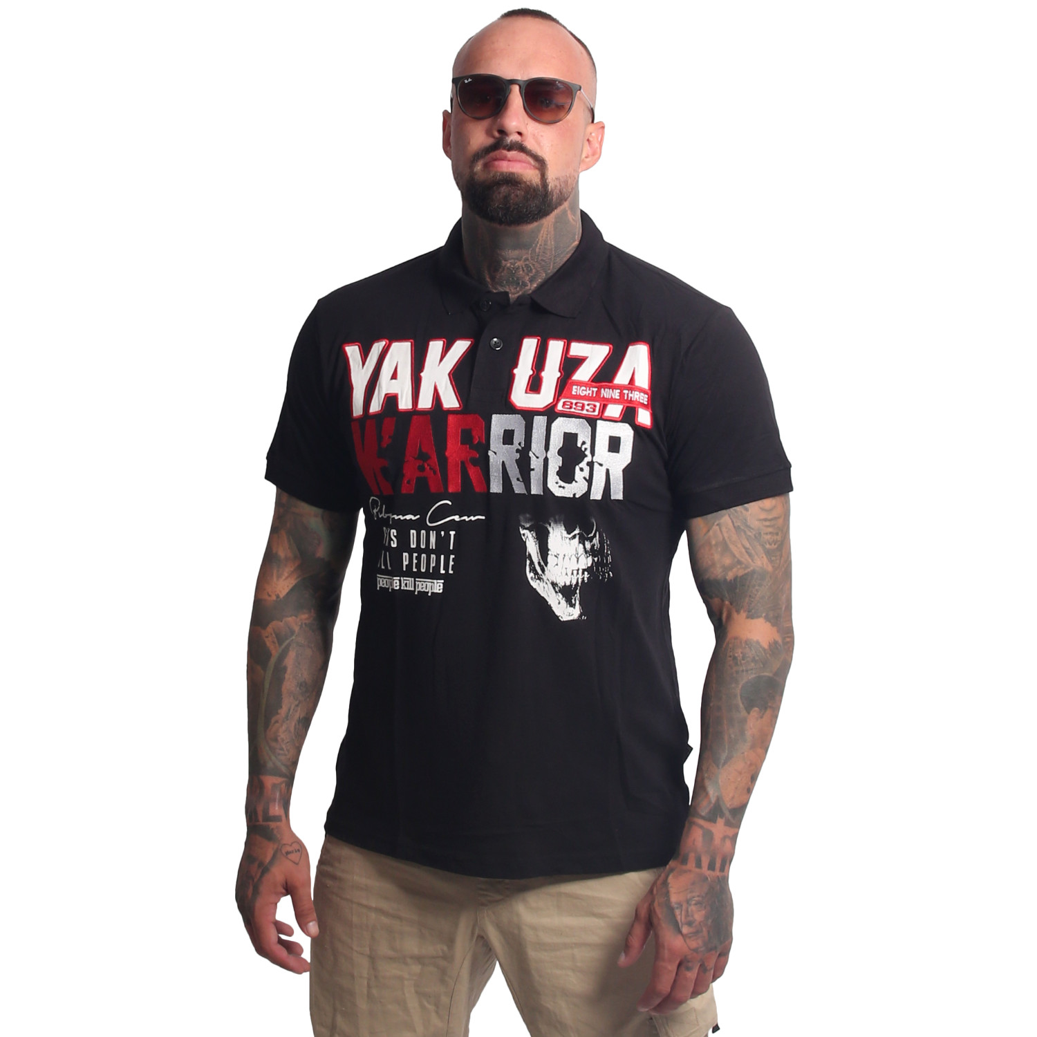 Yakuza pánské polo tričko Warrior Polo Shirt black L