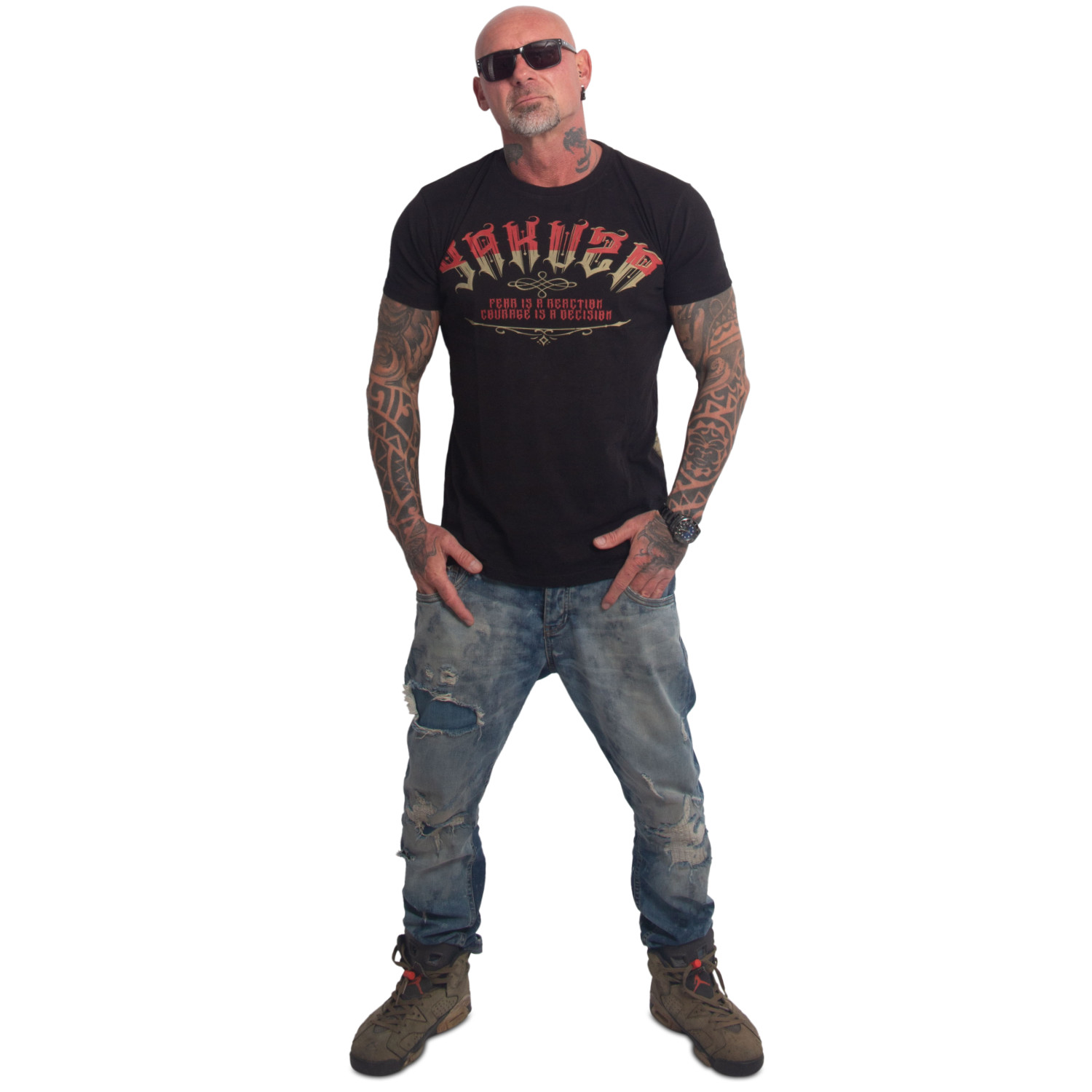 Yakuza pánské tričko Courage Regular T-Shirt black S