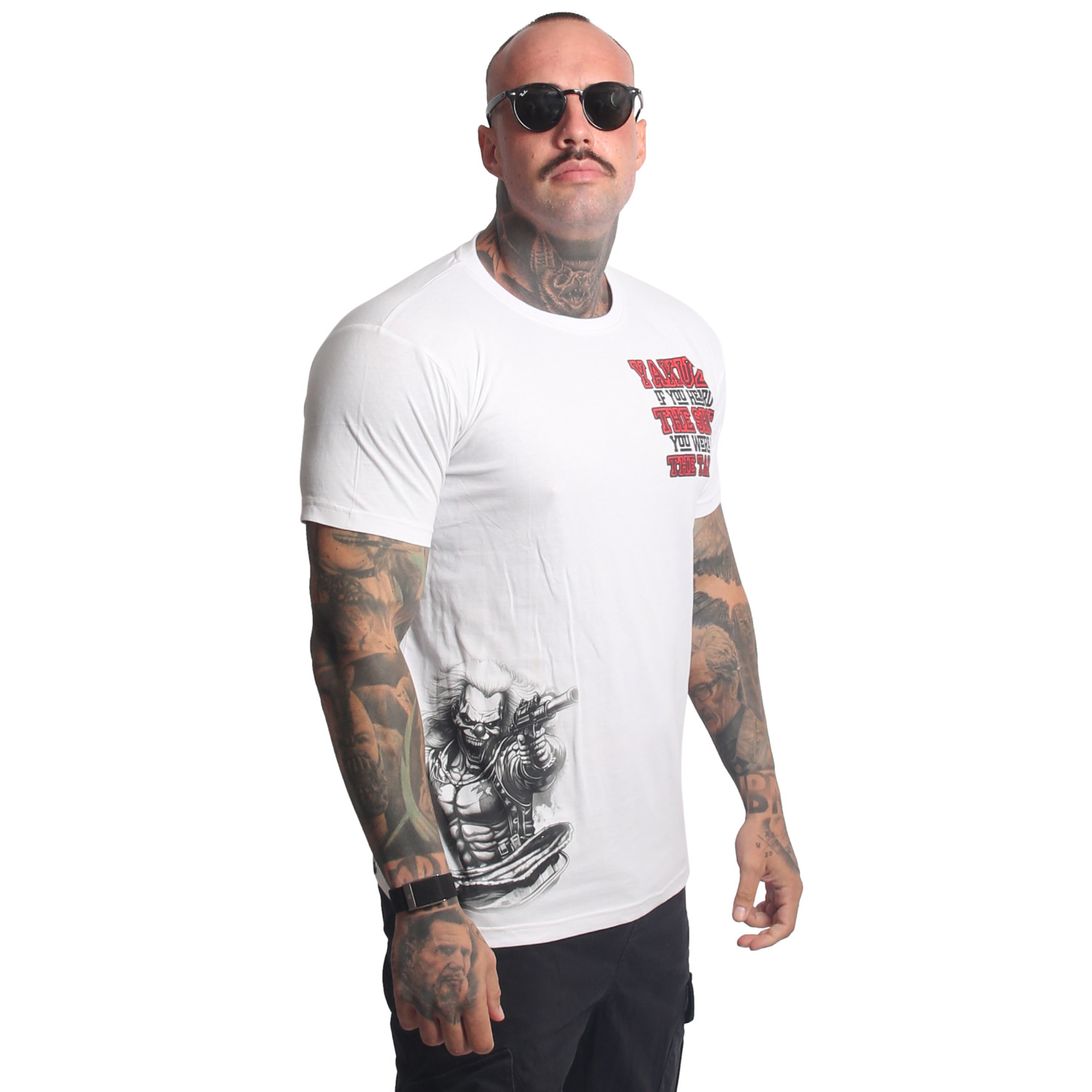 Yakuza pánské tričko Target Regular T-Shirt white S