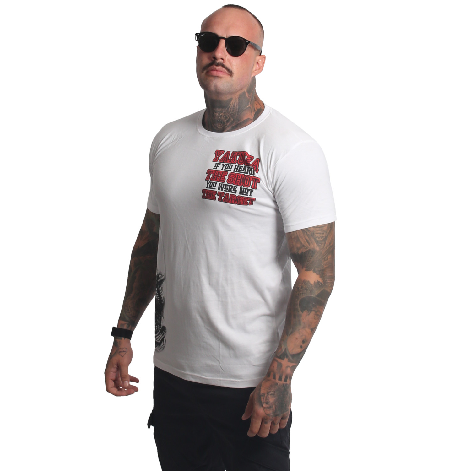 Yakuza pánské tričko Target Regular T-Shirt white S