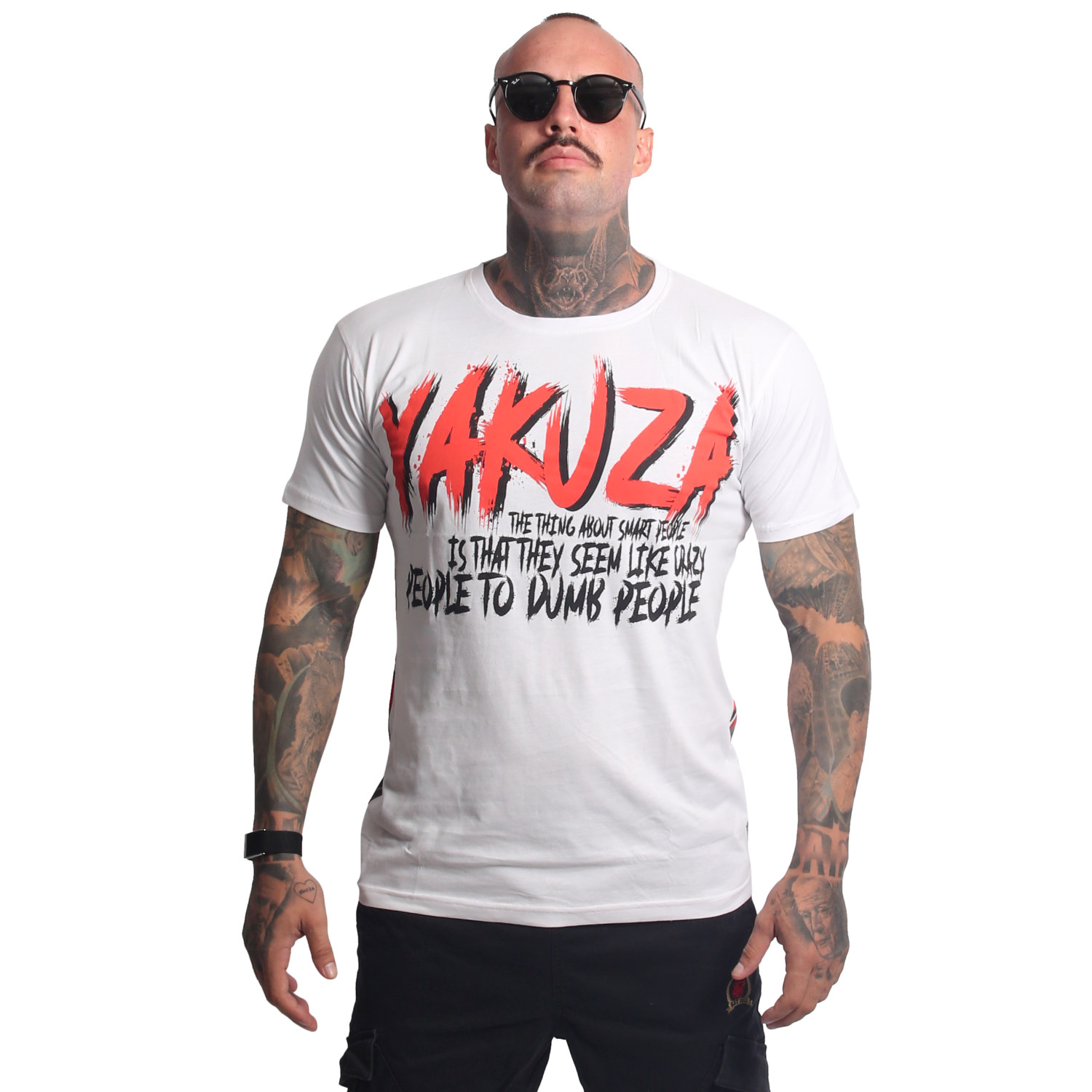 Yakuza pánské tričko Smart People Regular T-Shirt white S