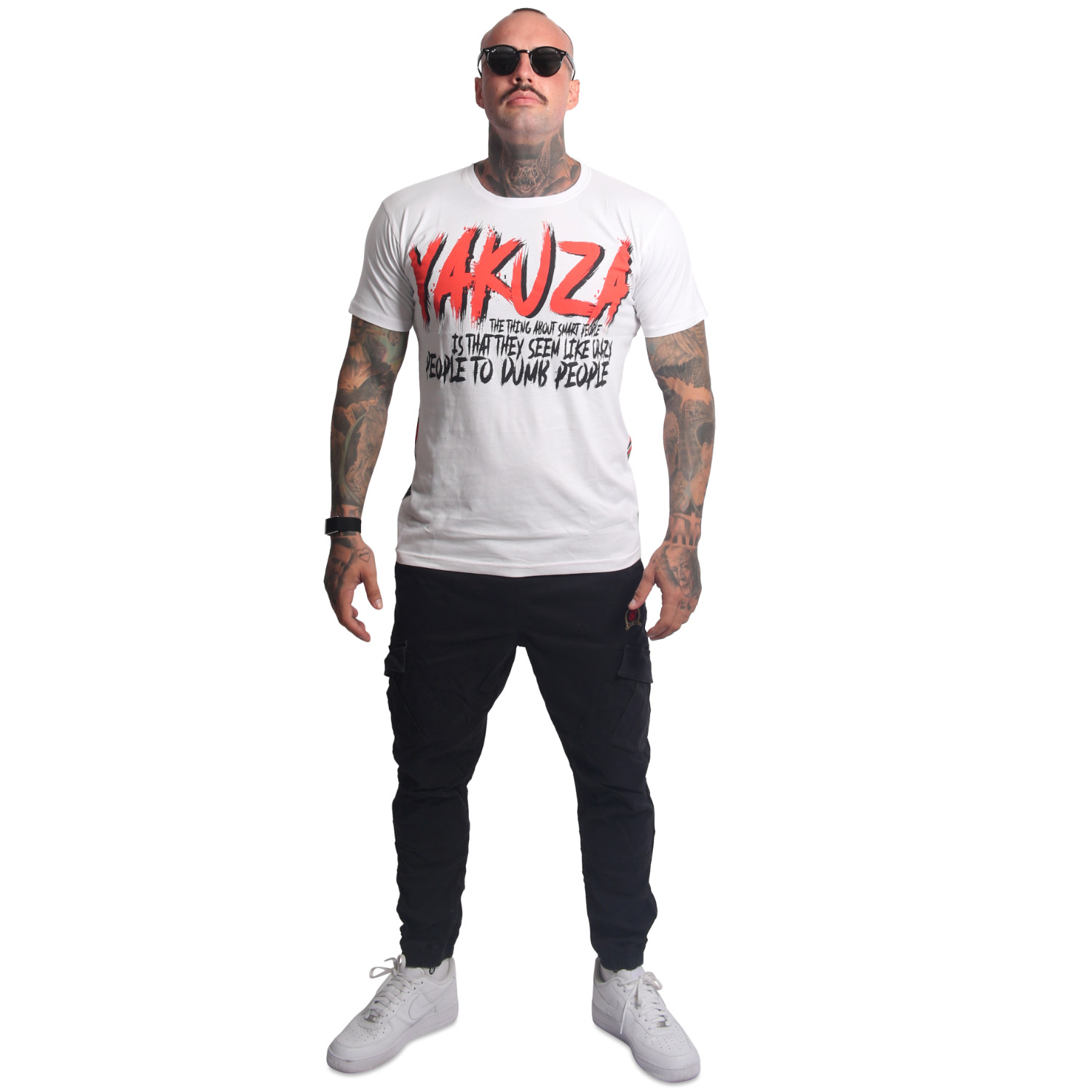 Yakuza pánské tričko Smart People Regular T-Shirt white S