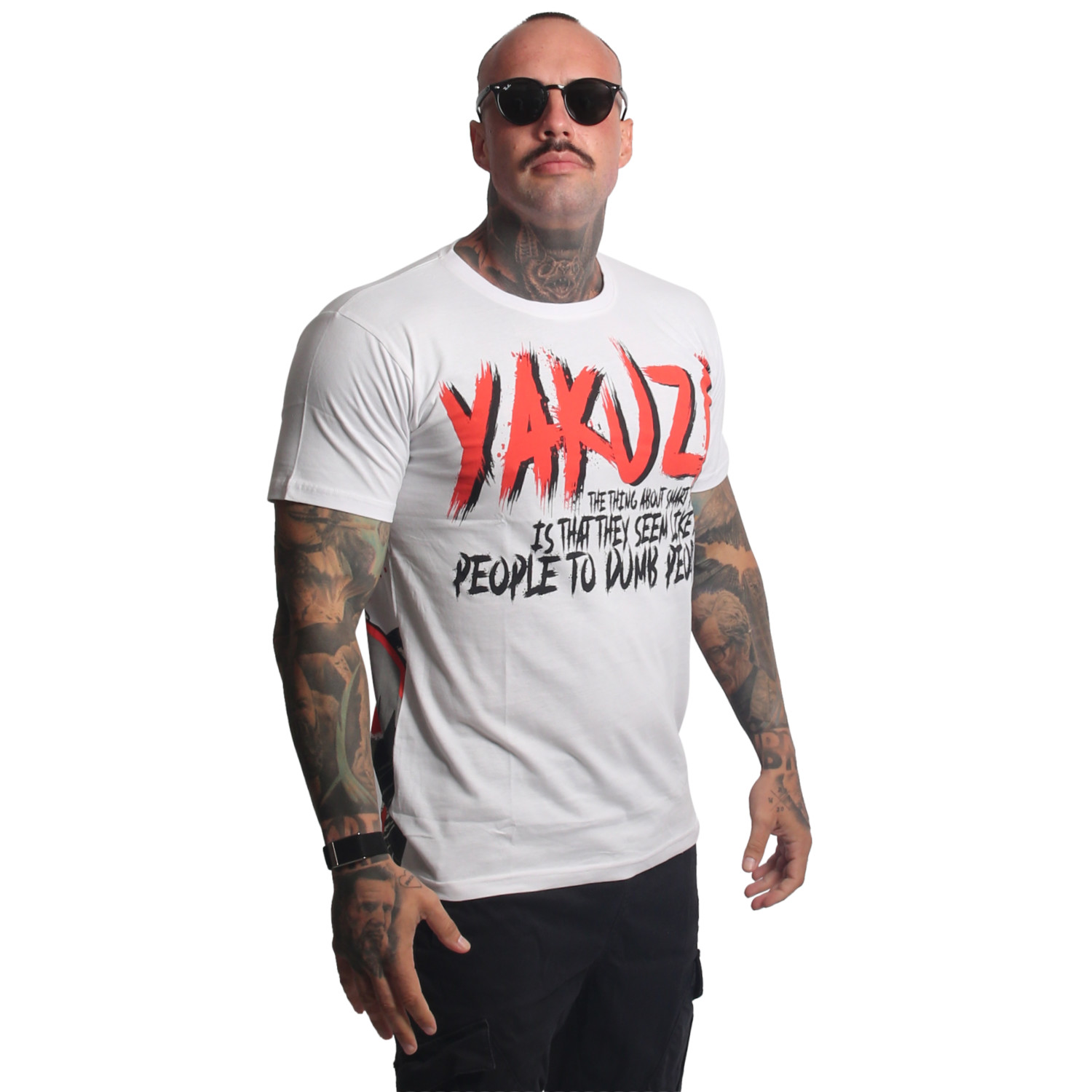Yakuza pánské tričko Smart People Regular T-Shirt white S