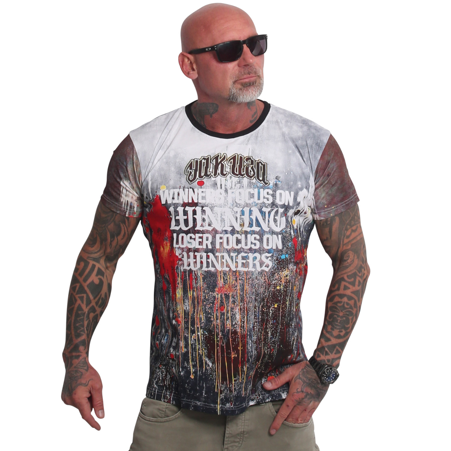 Yakuza pánské tričko Winners Allover Regular T-Shirt colorful 2XL