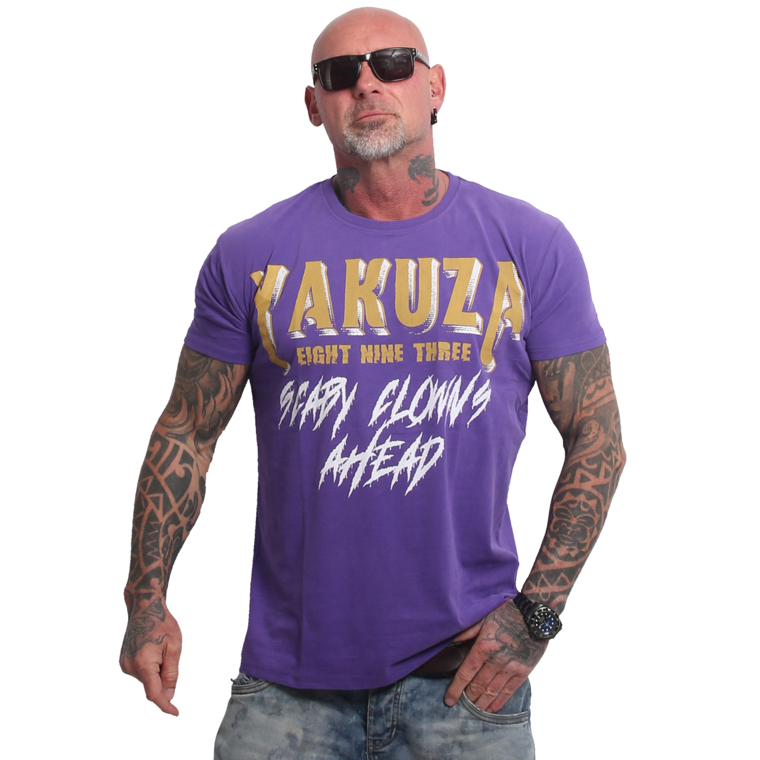 Yakuza pánské tričko Scary Clowns Regular T-Shirt prism/violet 6XL