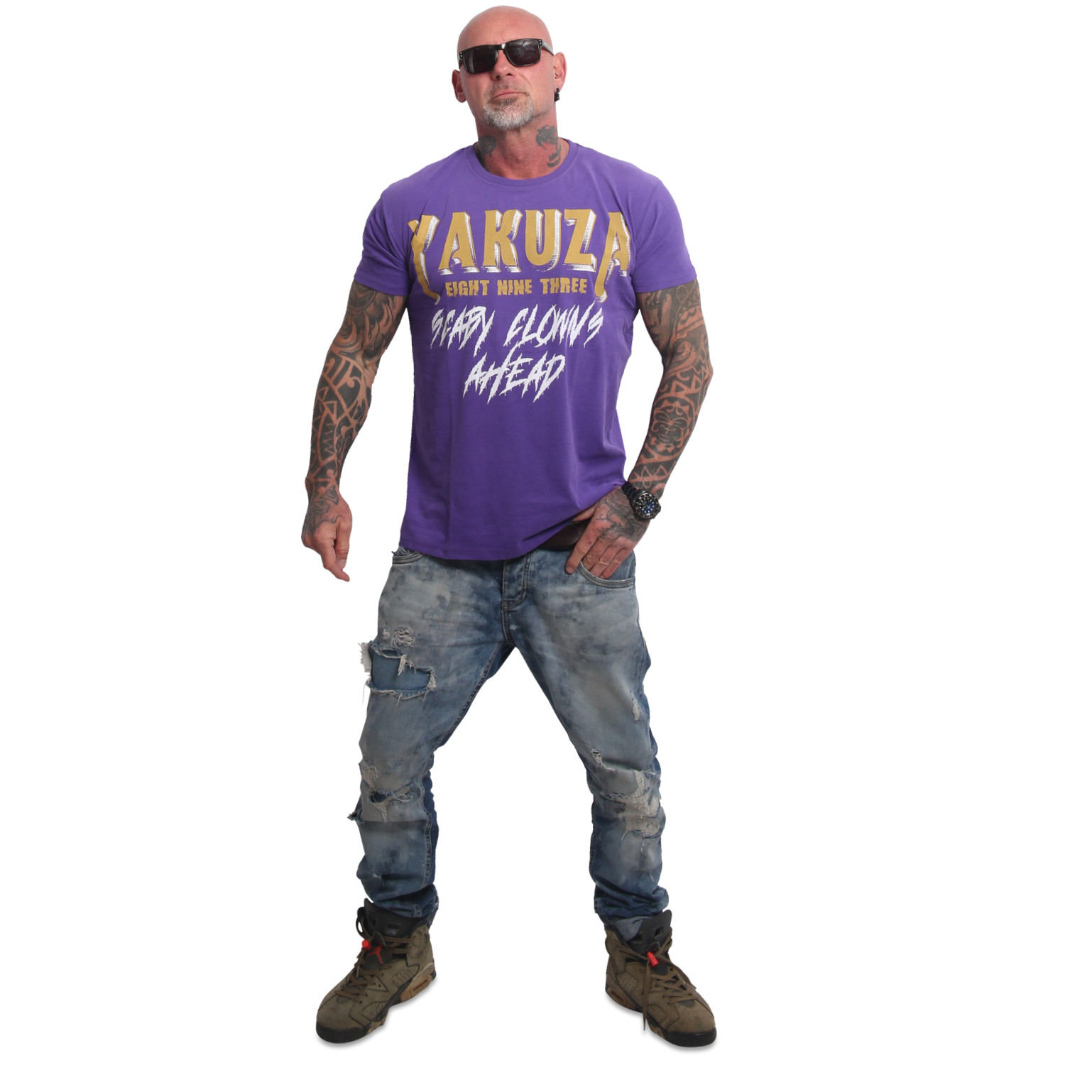 Yakuza pánské tričko Scary Clowns Regular T-Shirt prism/violet 6XL