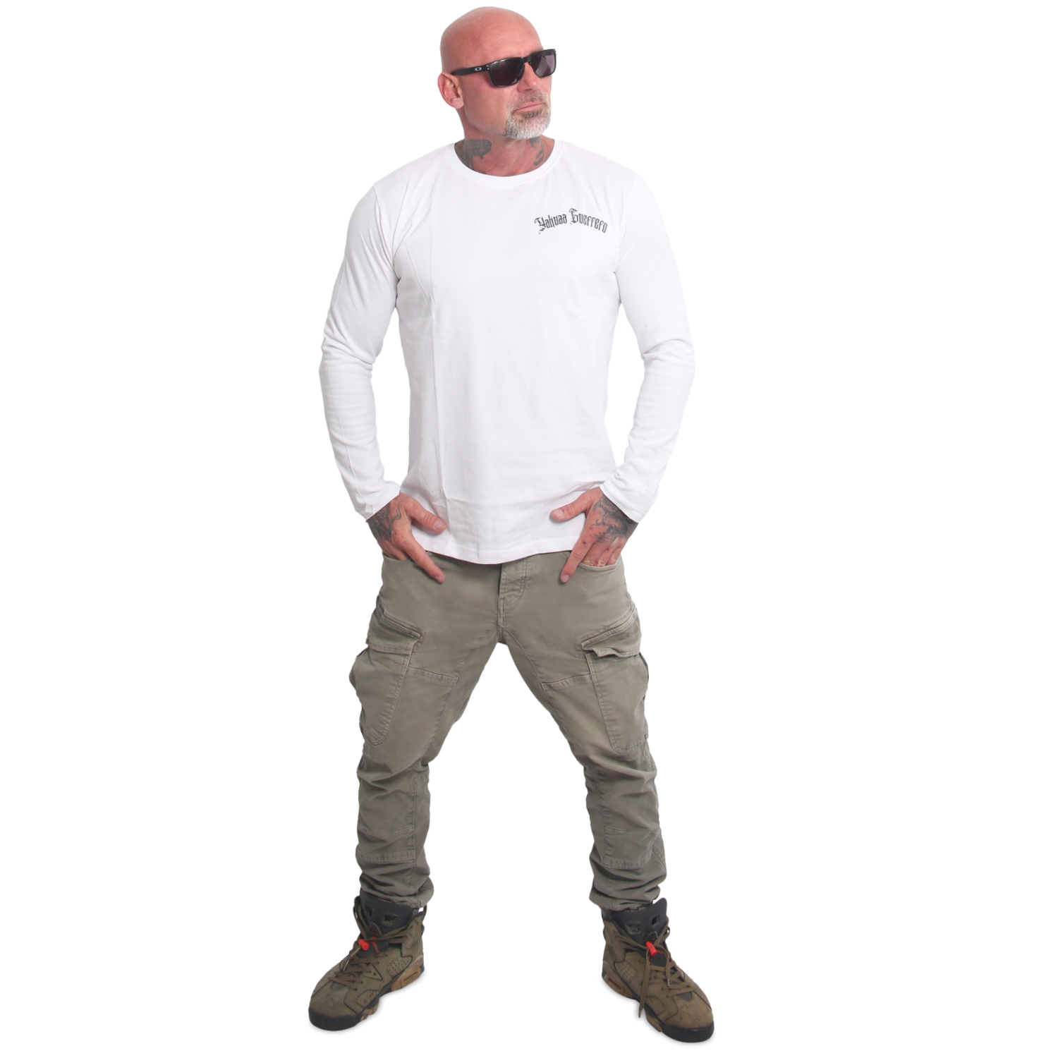 Yakuza pánské tričko s dlouhým rukávem Guerrero Longsleeve T-Shirt white L