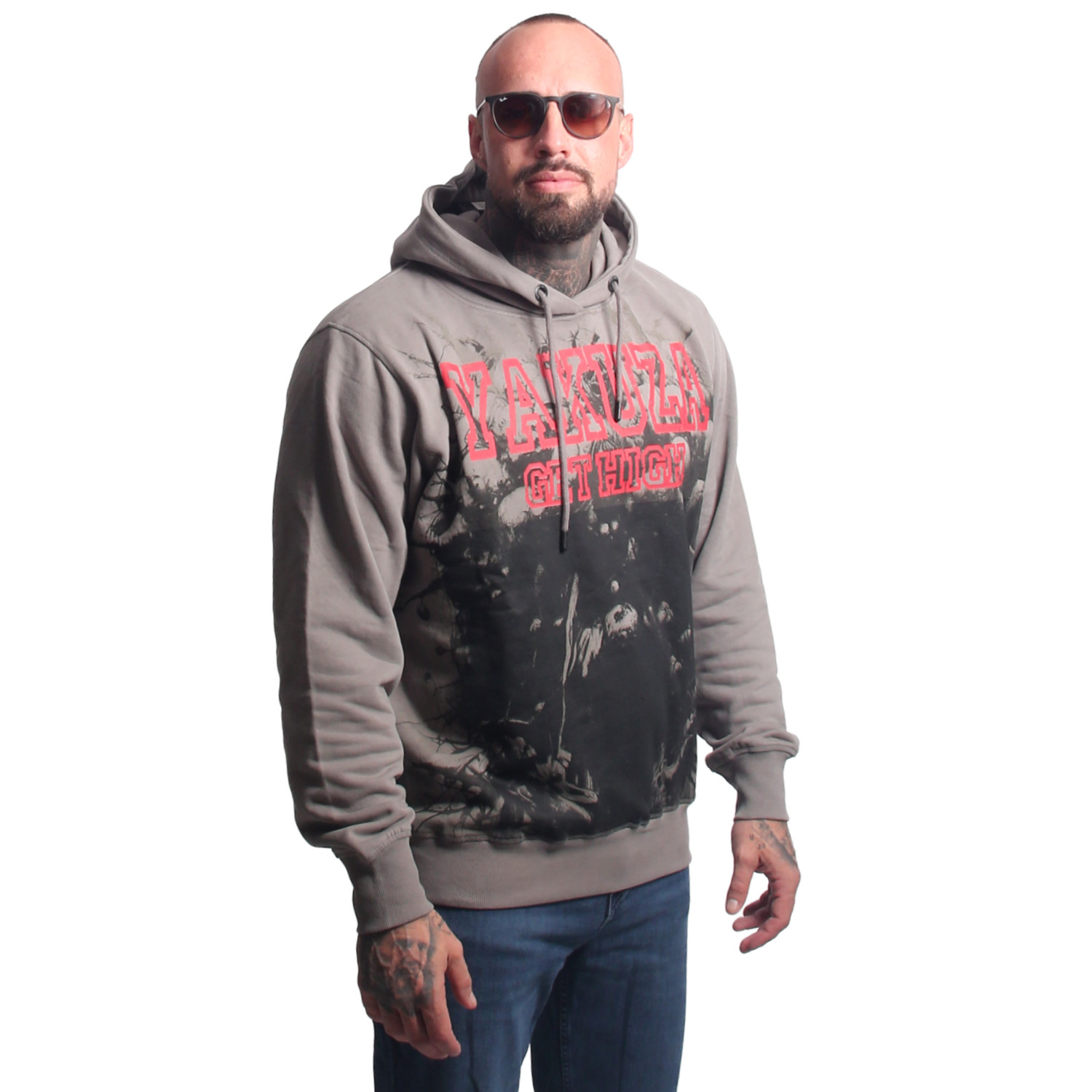 Yakuza pánská mikina s kapucí Get High Hoodie