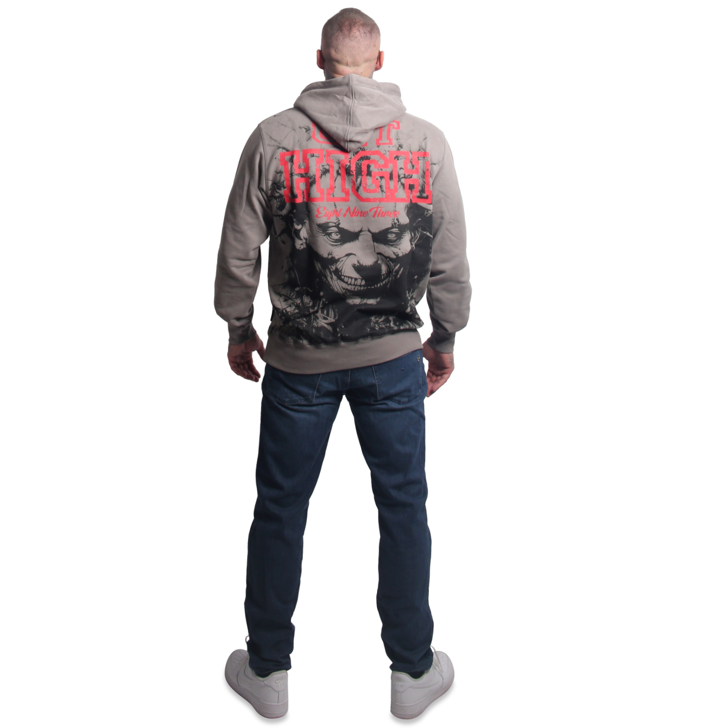 Yakuza pánská mikina s kapucí Get High Hoodie steel/gray 2XL