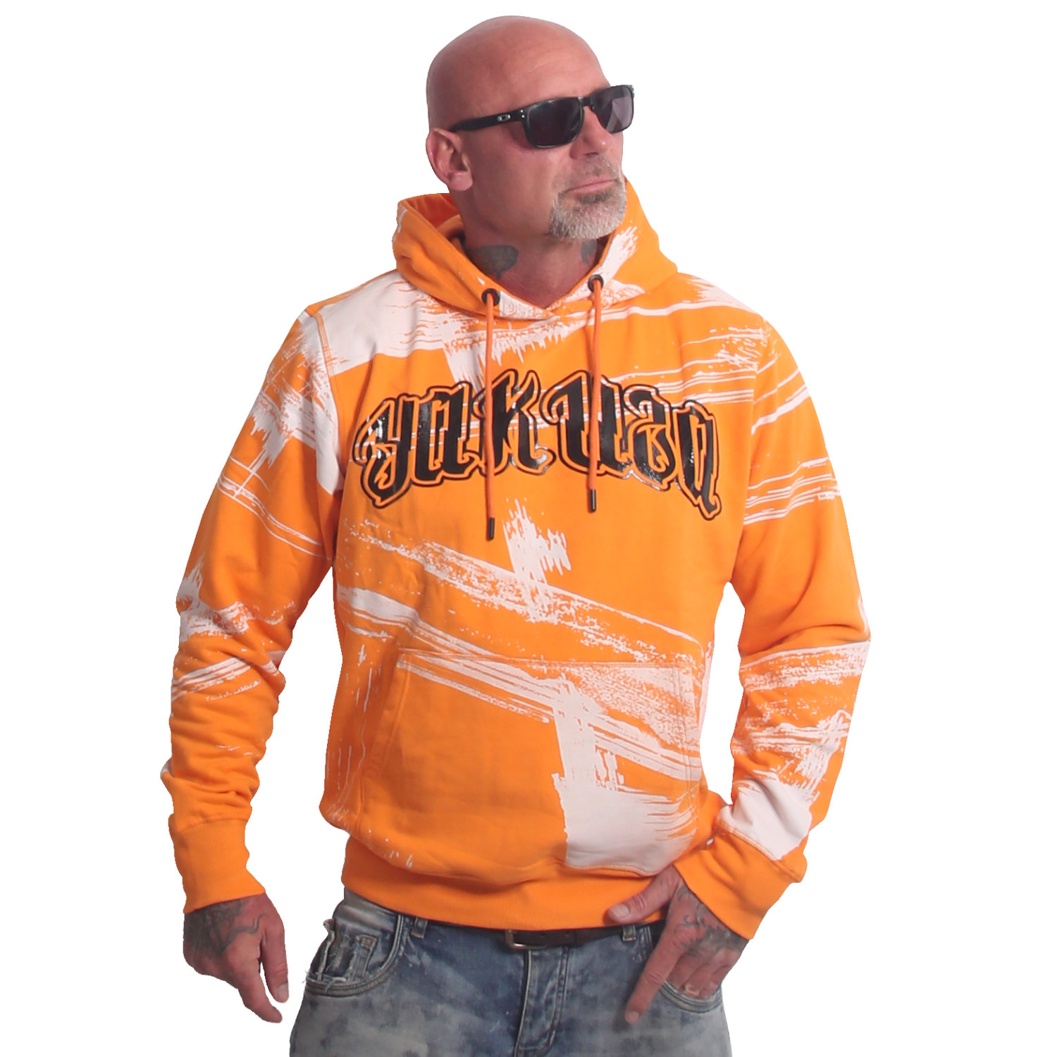 Yakuza pánská mikina s kapucí Care Allover Hoodie