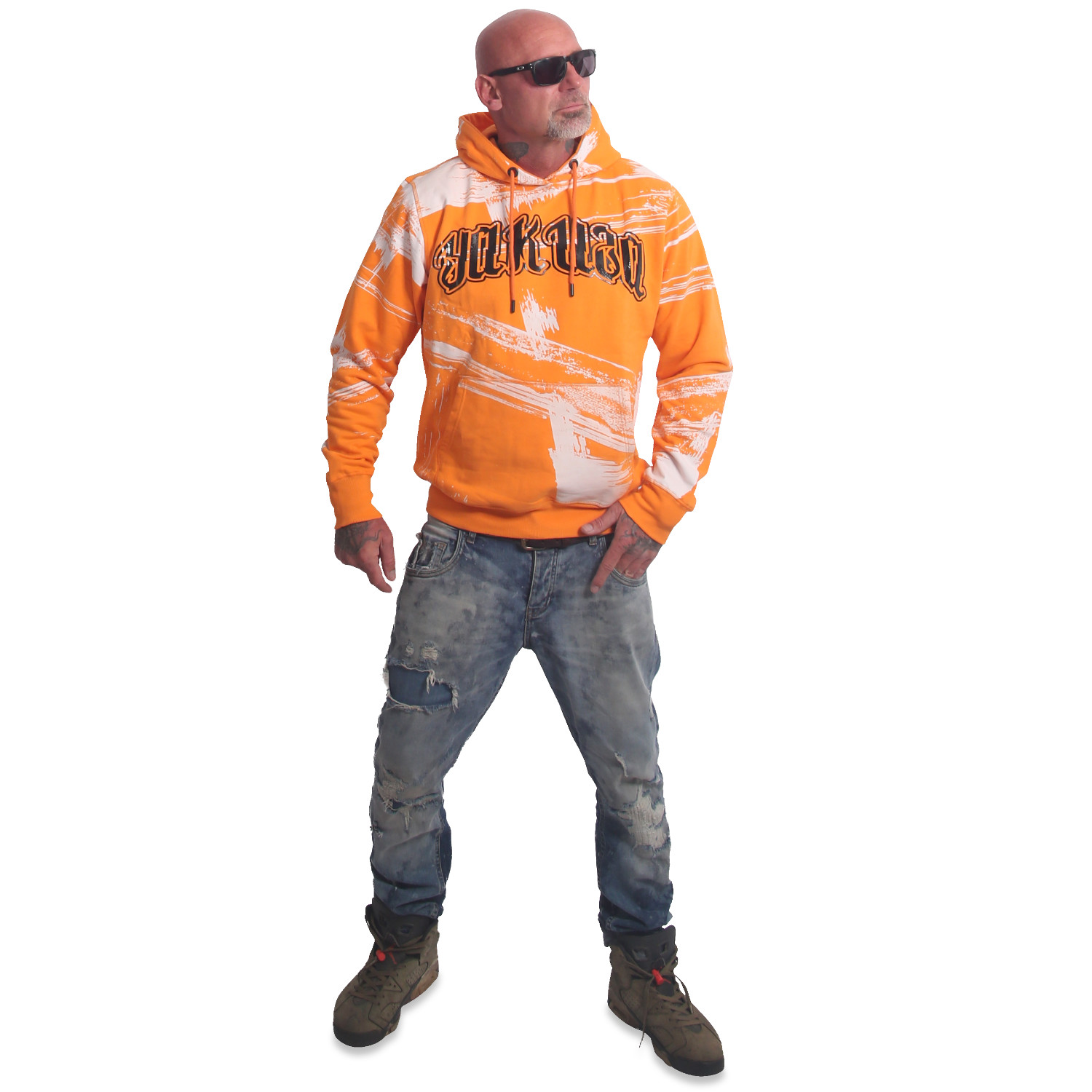 Yakuza pánská mikina s kapucí Care Allover Hoodie