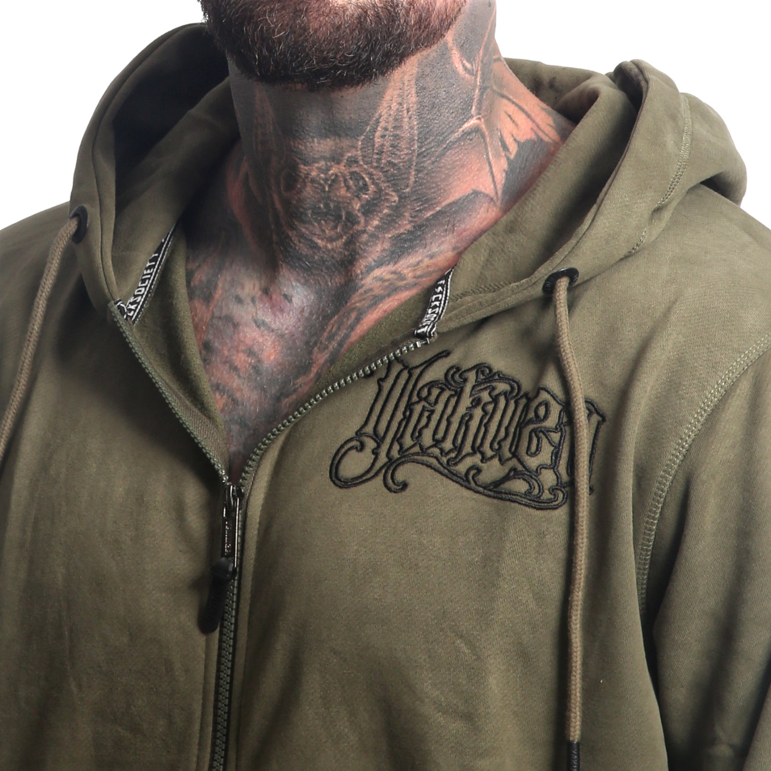 Yakuza pánská mikina Needle Zip Hoodie Jacket grape/leaf S