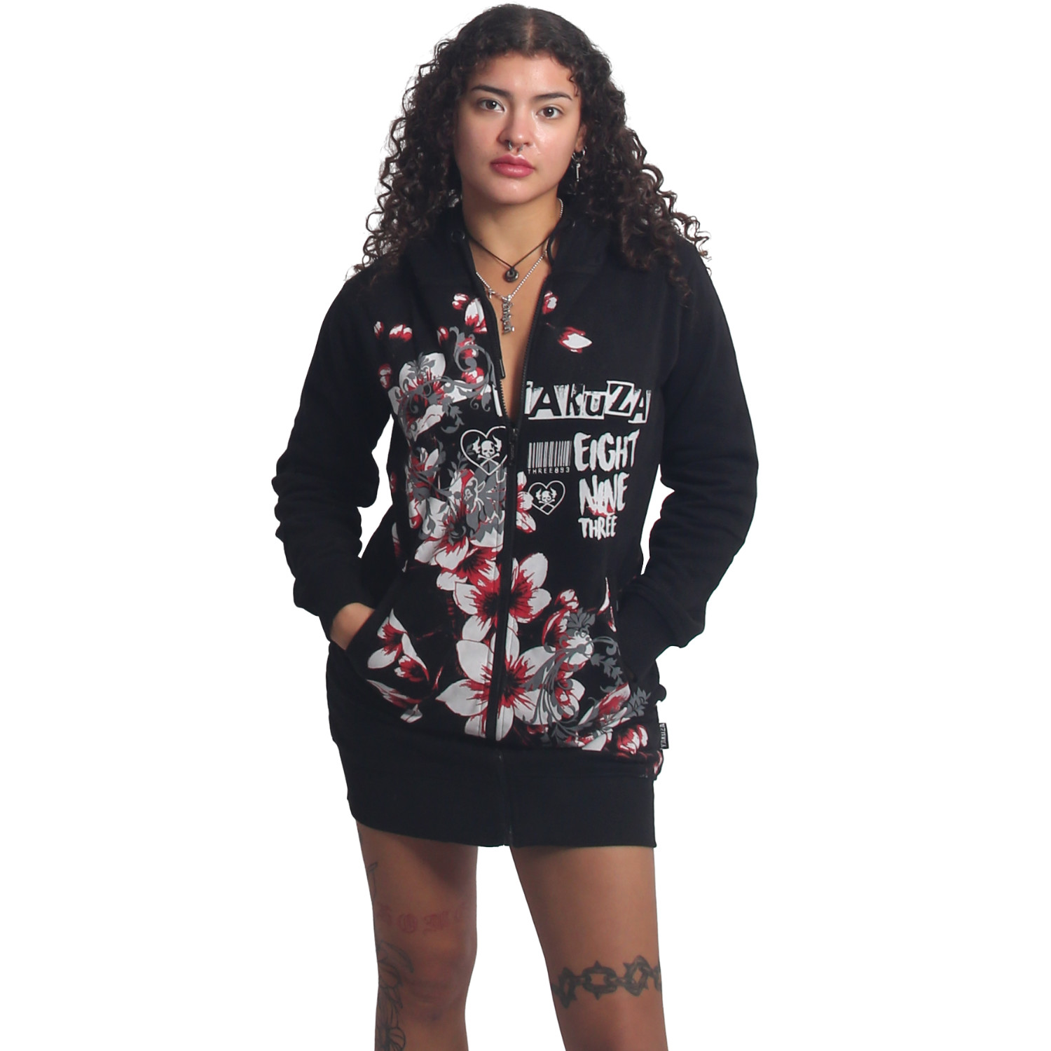 Yakuza dámská mikina na zip Hanami Long Zip Hoodie