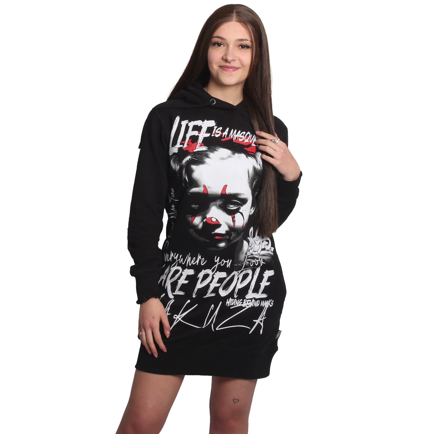 Yakuza dámské šaty Masquerade V02 Sweat Dress black XL