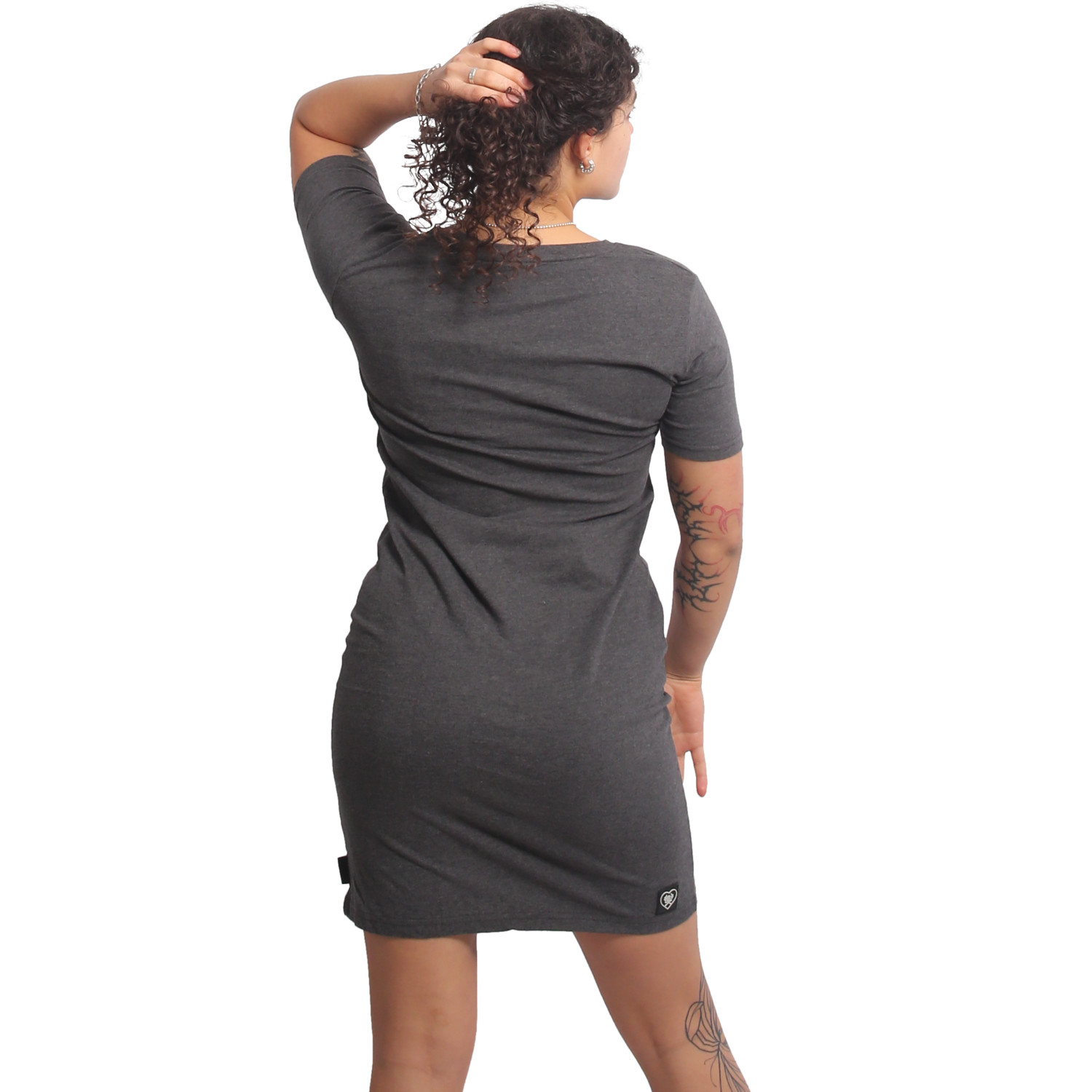 Yakuza dámské šaty Masquerade V02 Casual T-Shirt Dress mottled/black L