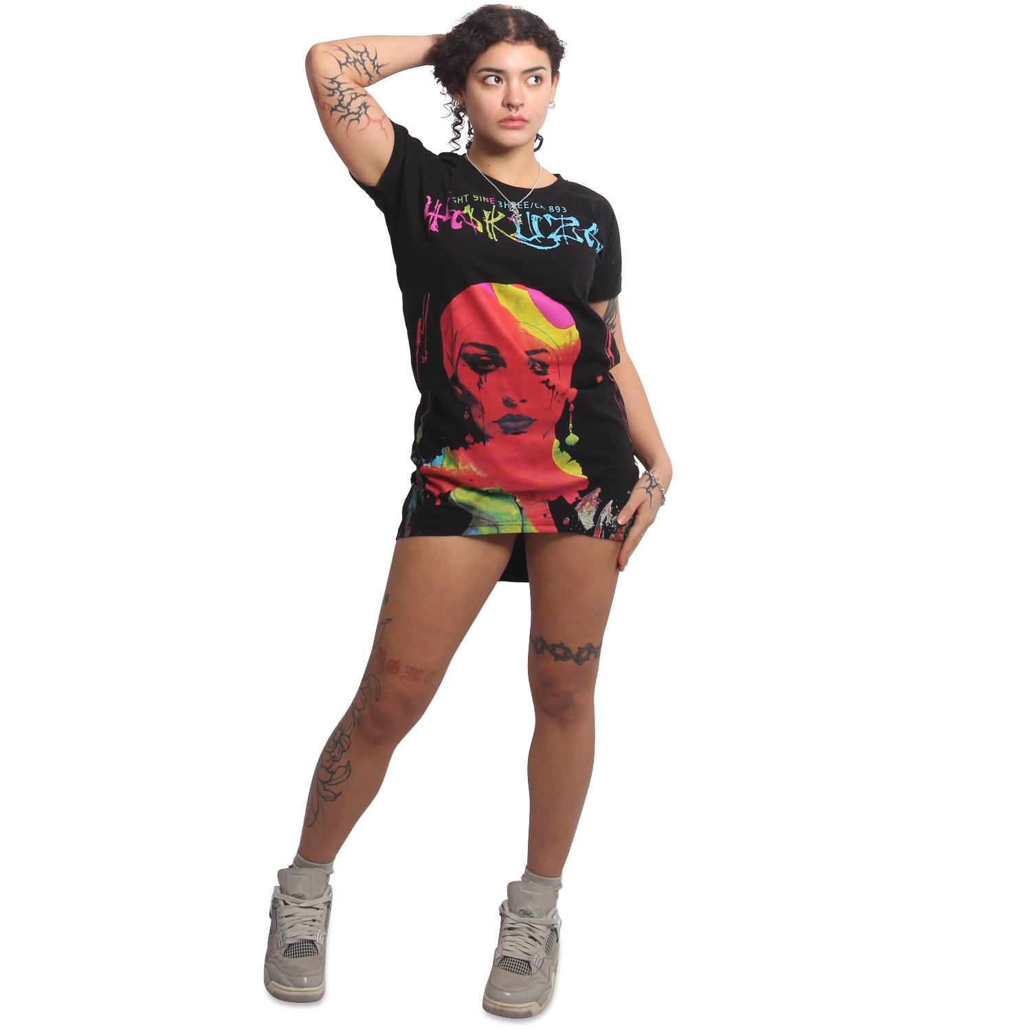 Yakuza dámské šaty Some People Urban T-Shirt Dress black L