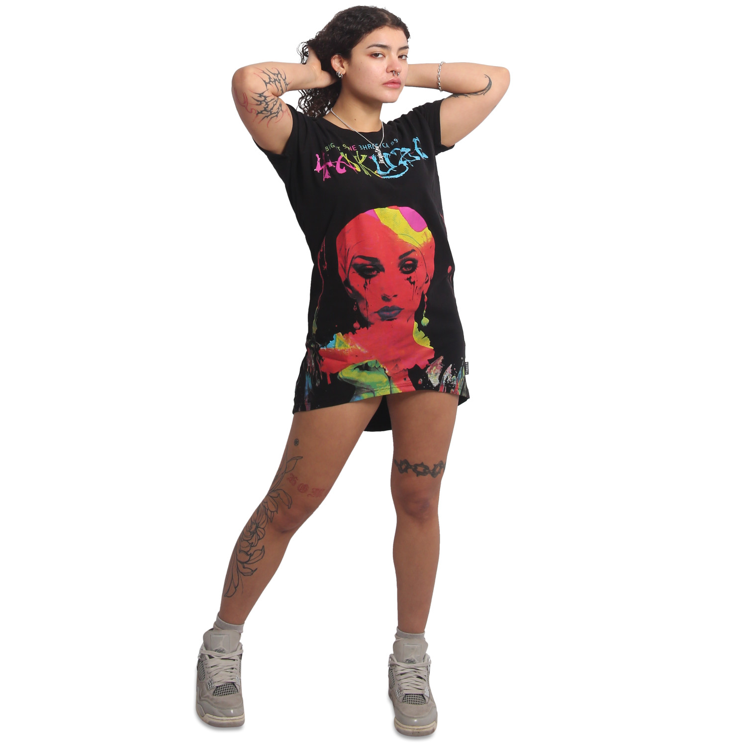 Yakuza dámské šaty Some People Urban T-Shirt Dress black L