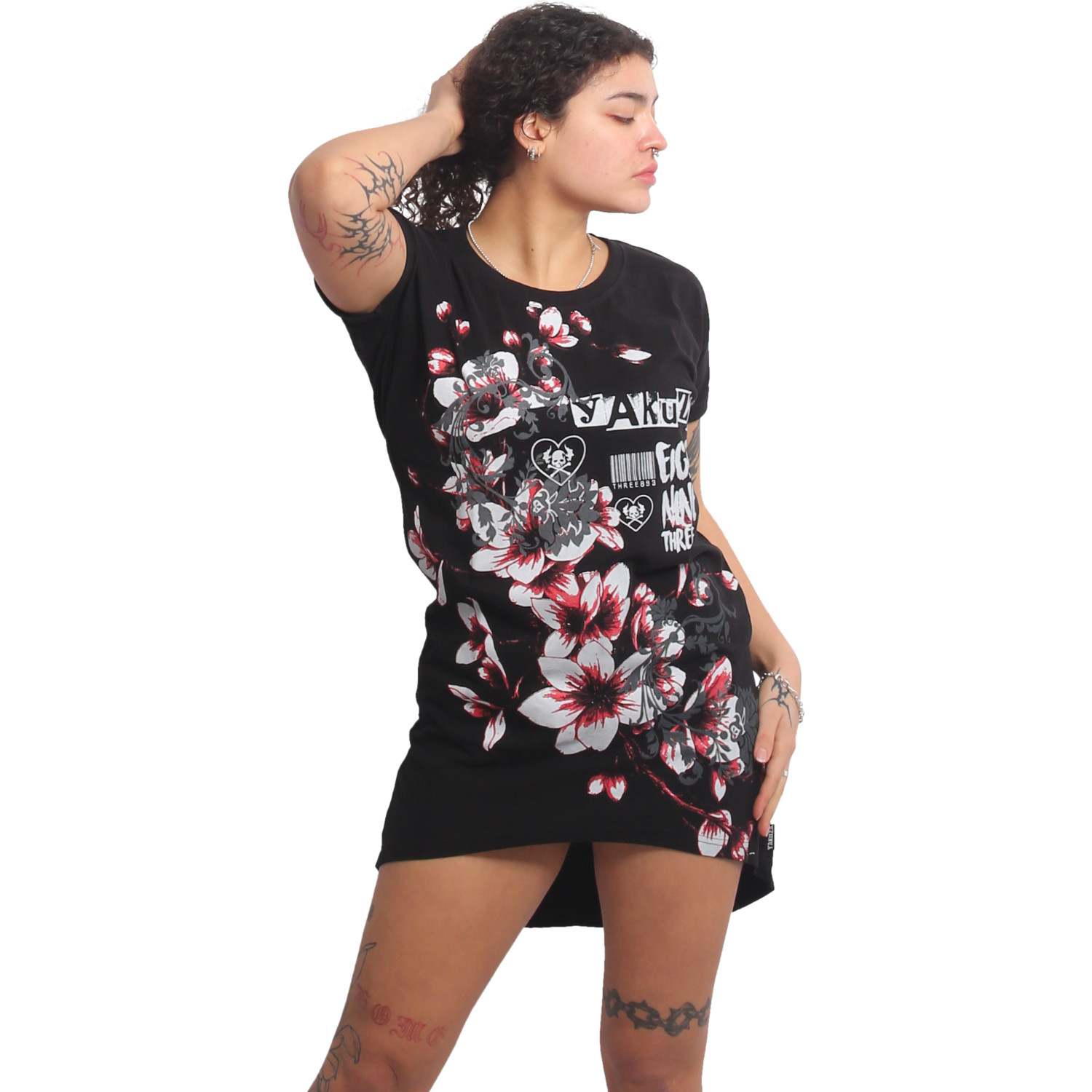 Yakuza dámské šaty Hanami Urban T-Shirt Dress