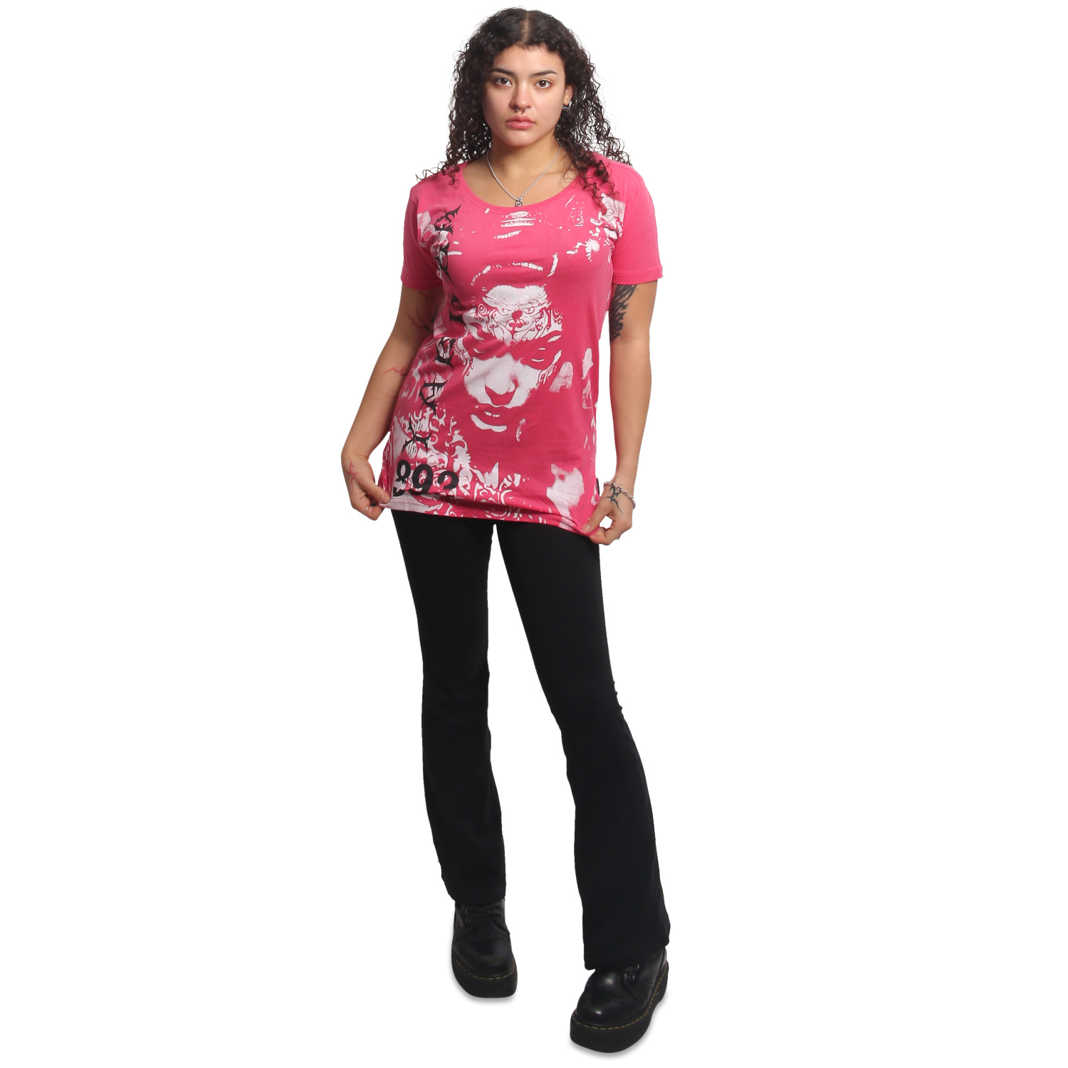 Yakuza dámské tílko Mystic Curved Crew Neck T-Shirt claret/red S