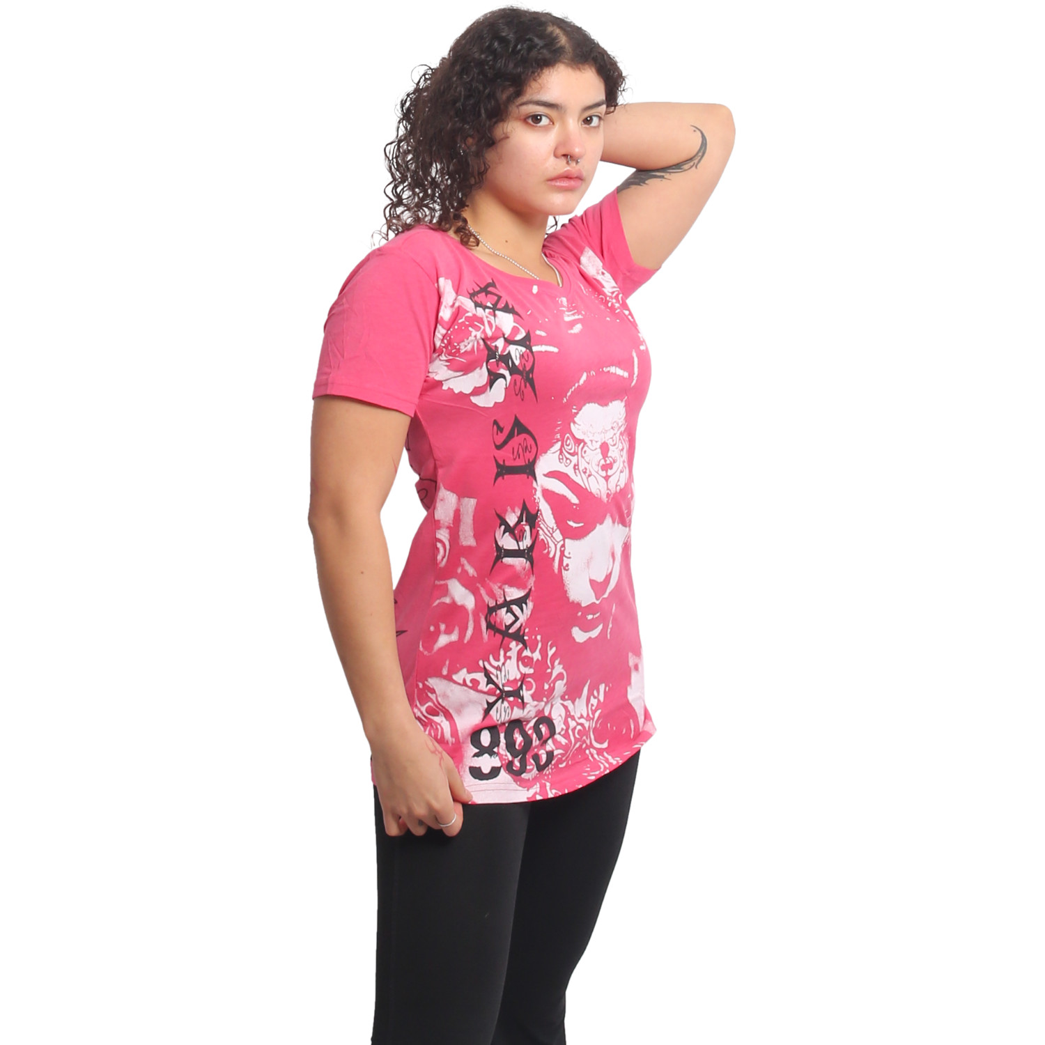 Yakuza dámské tílko Mystic Curved Crew Neck T-Shirt claret/red S