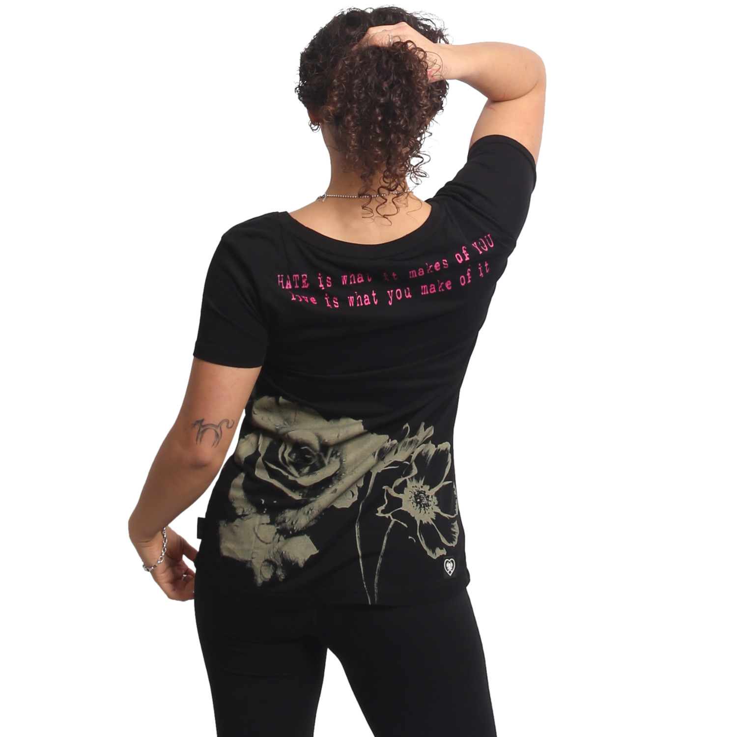 Yakuza dámské tílko Hidden Curved Crew Neck T-Shirt black M