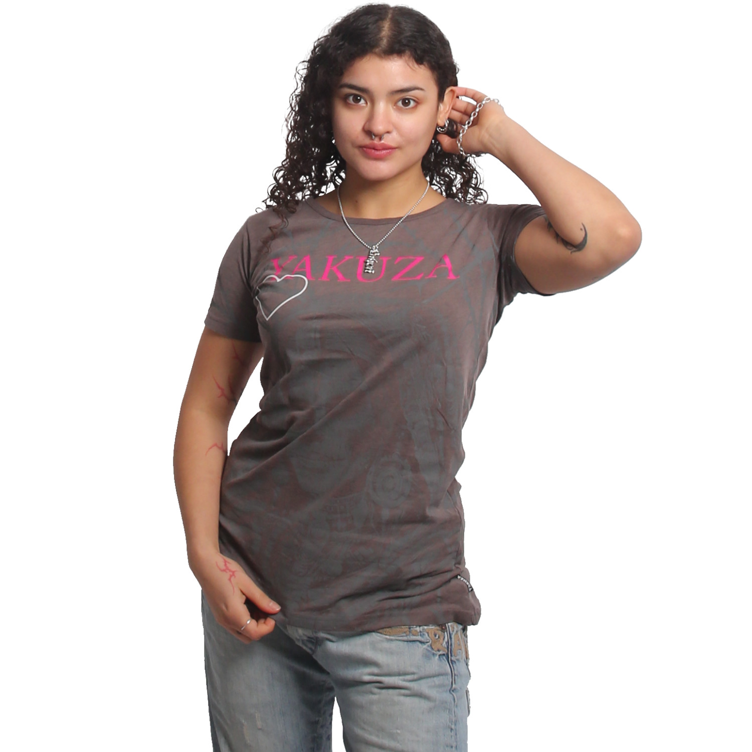 Yakuza dámské tílko Thorns Allover Long Tail T-Shirt