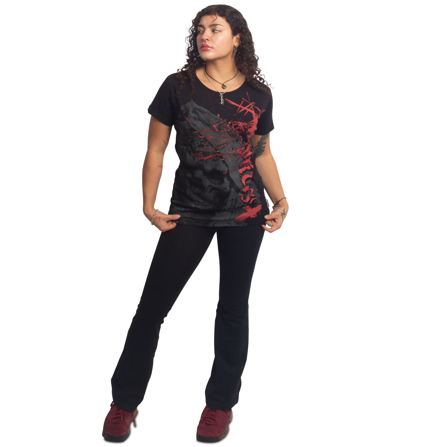 Yakuza dámské tílko Dark Angel Urban Crew Neck T-Shirt black 2XL