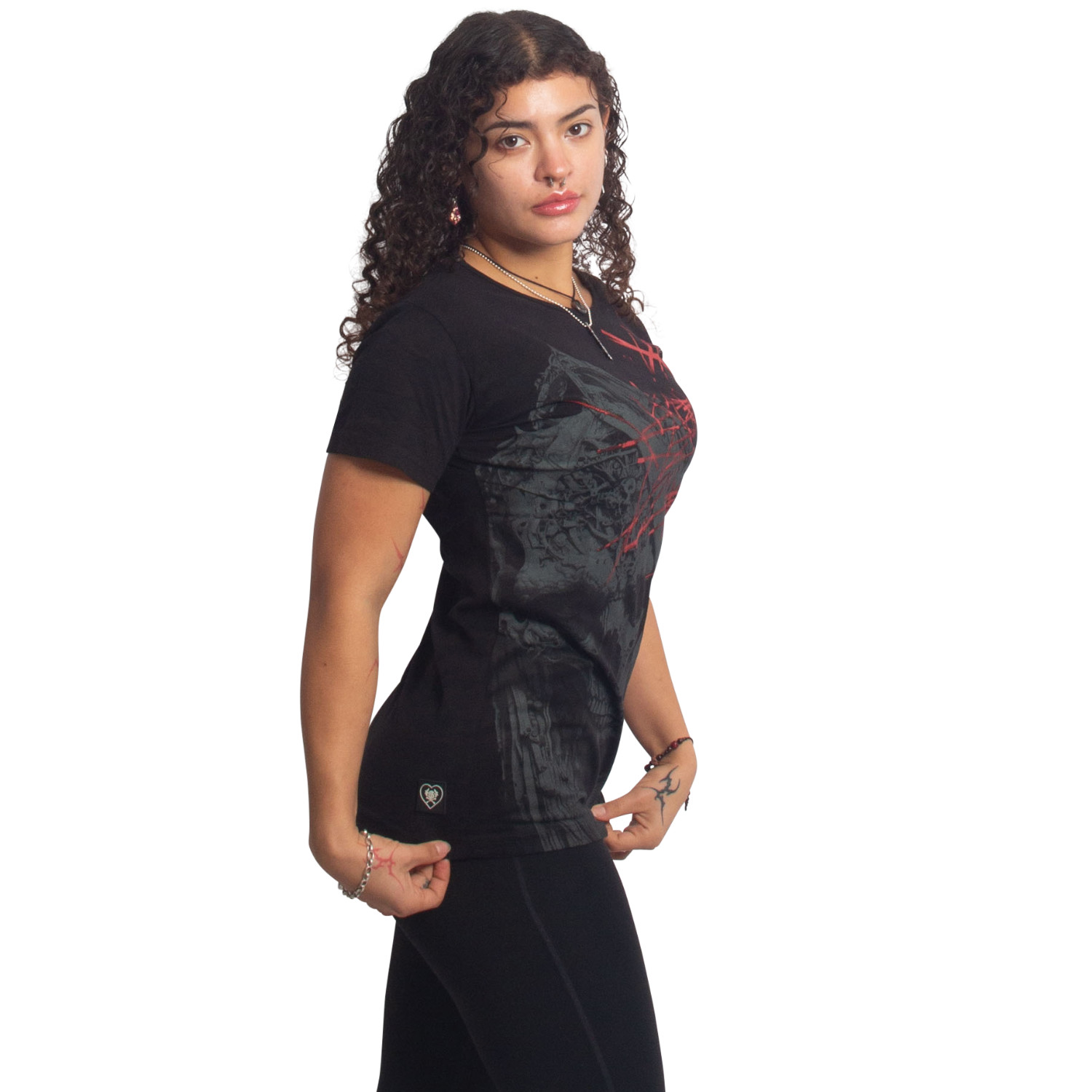 Yakuza dámské tílko Dark Angel Urban Crew Neck T-Shirt black 2XL