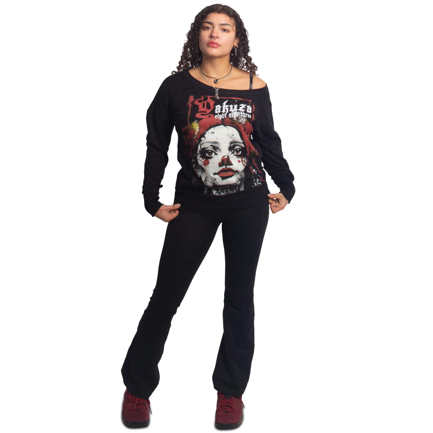 Yakuza dámské tričko s dlouhým rukávem Dollz Urban Longsleeve T-Shirt black S