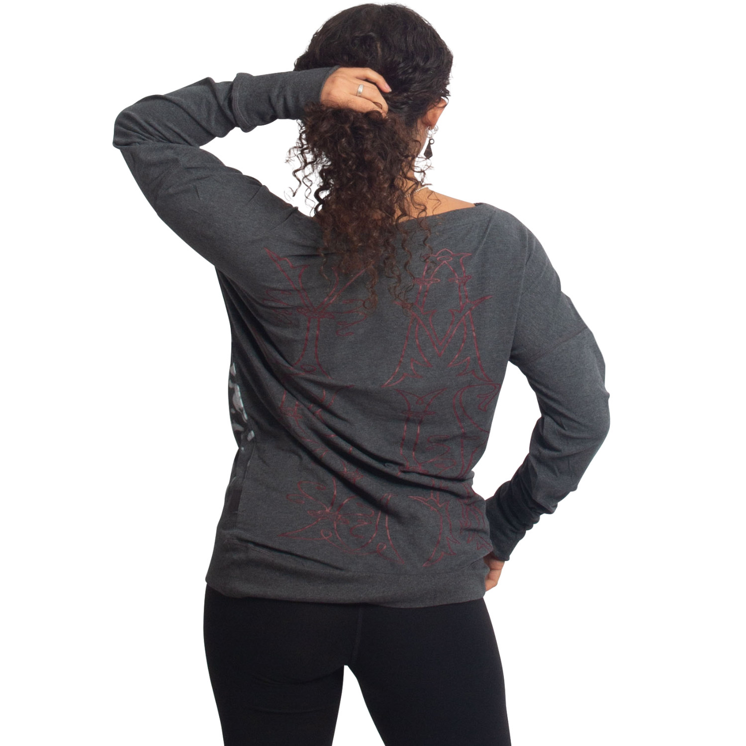 Yakuza dámské tričko s dlouhým rukávem Mystic Urban Longsleeve T-Shirt mottled/black XL