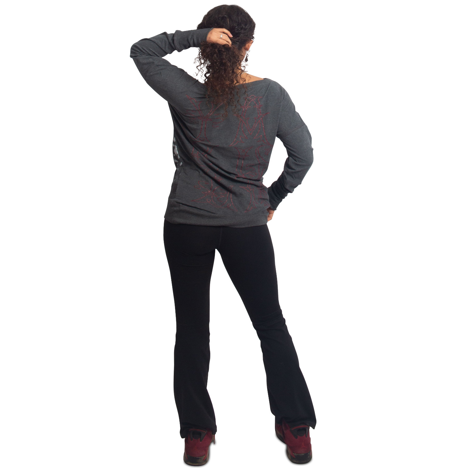 Yakuza dámské tričko s dlouhým rukávem Mystic Urban Longsleeve T-Shirt mottled/black XL