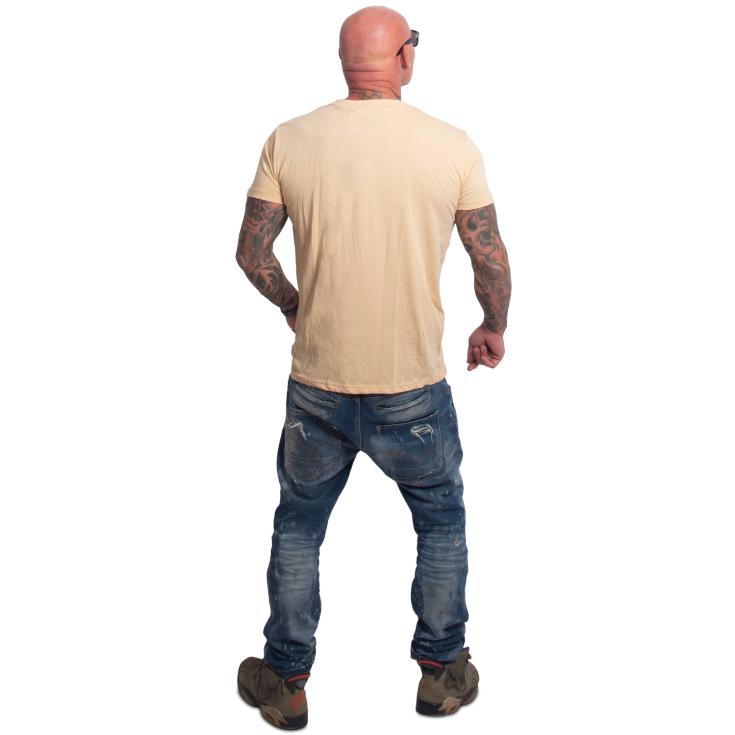 Yakuza pánské tričko Bleak Regular Basic T-Shirt beige M