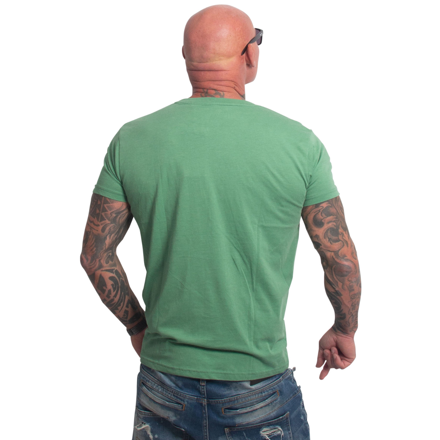 Yakuza pánské tričko Bleak Regular Basic T-Shirt dark/green M